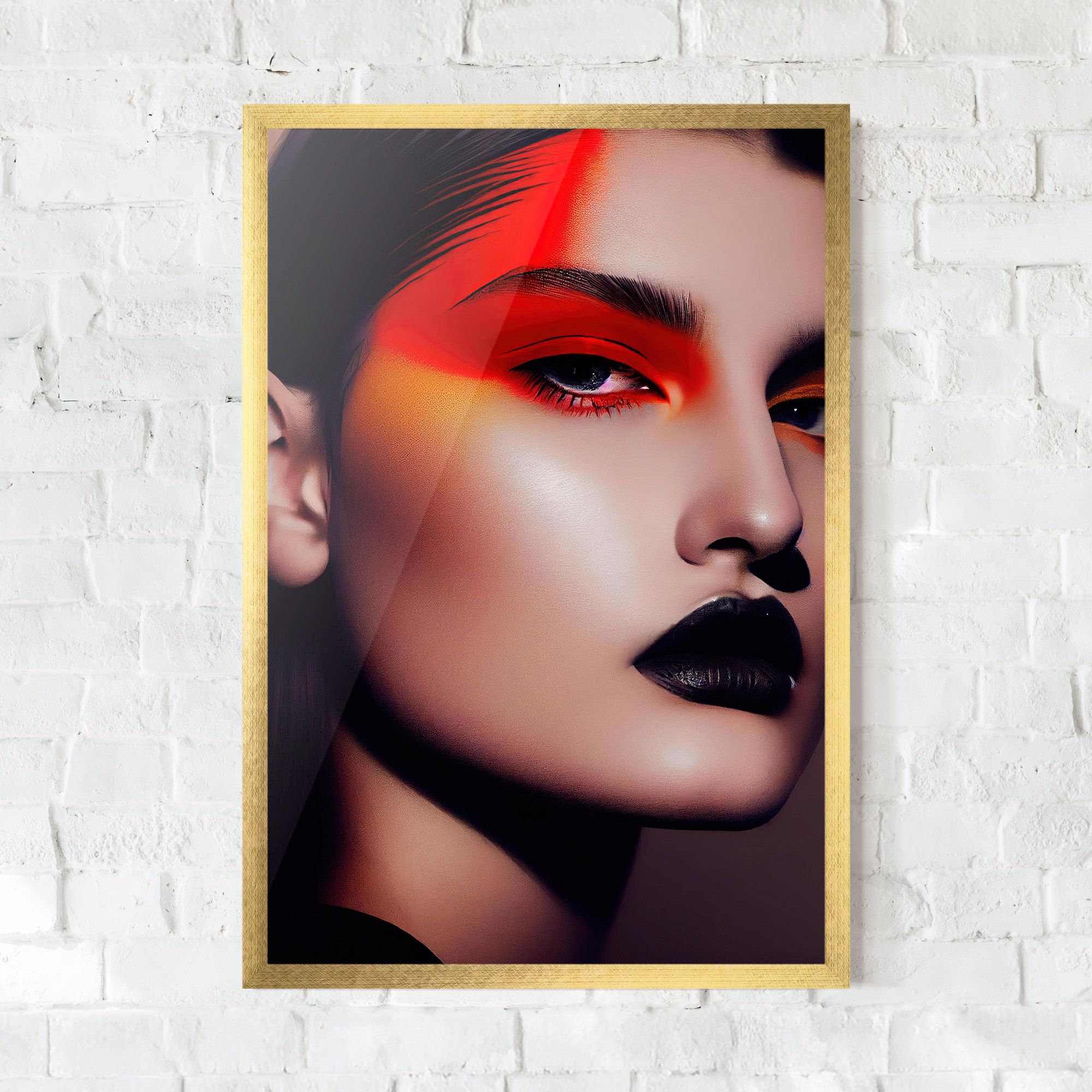 Strong Red Makeup mockup 0