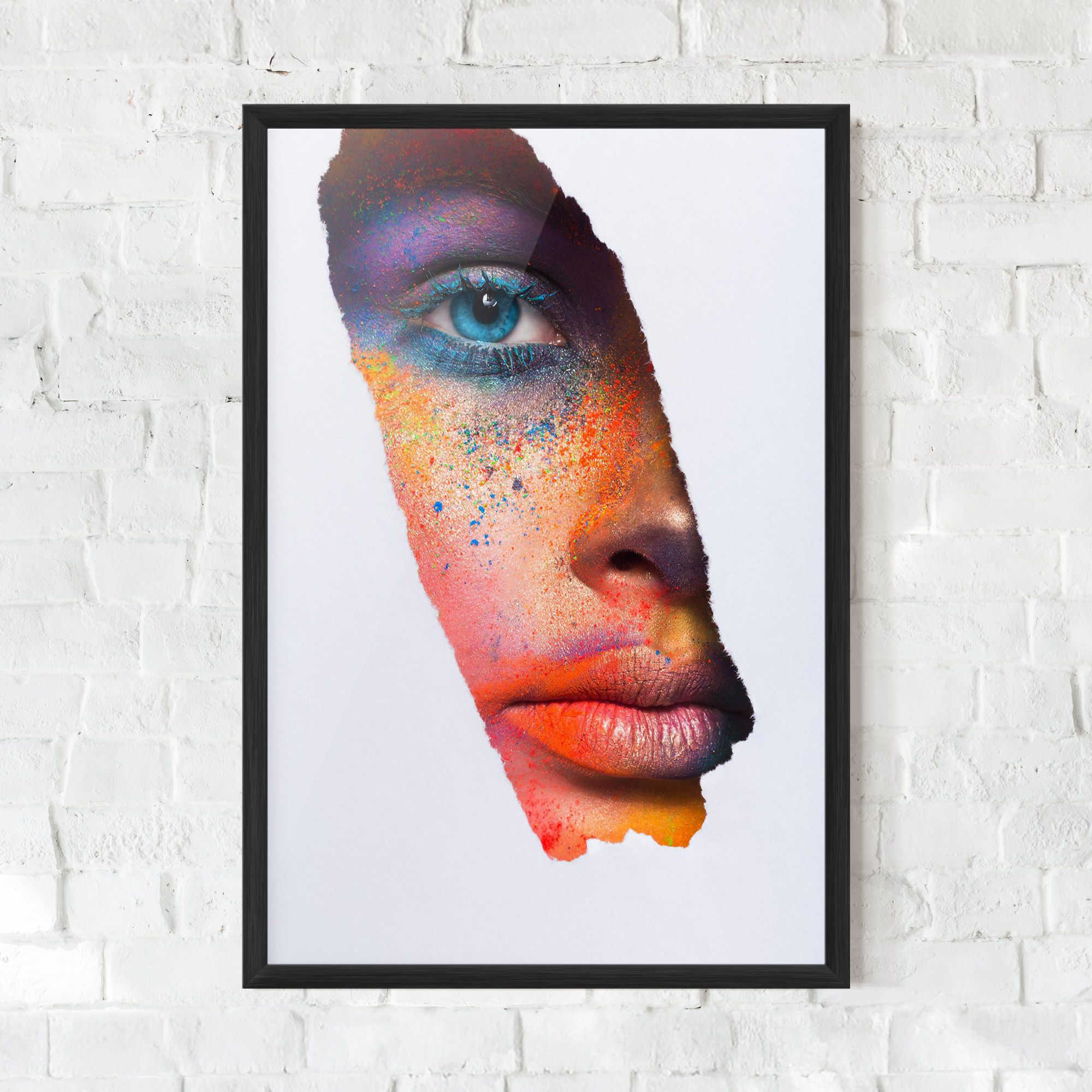 Blue Eyelashes Makeup mockup 0