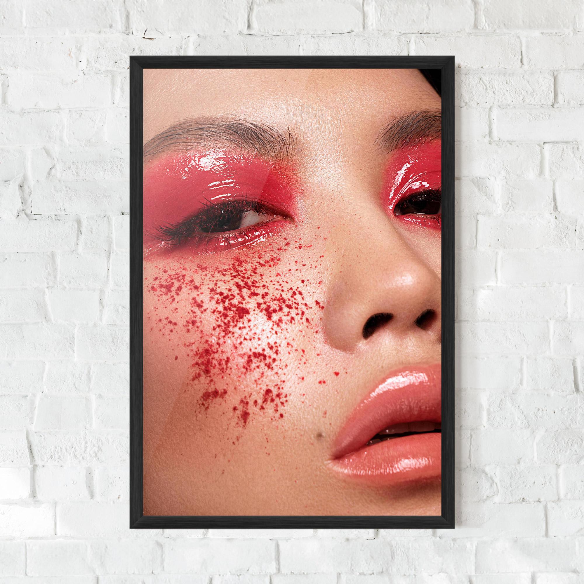 Gerahmte Poster Pretty Asian Makeup mockup 0