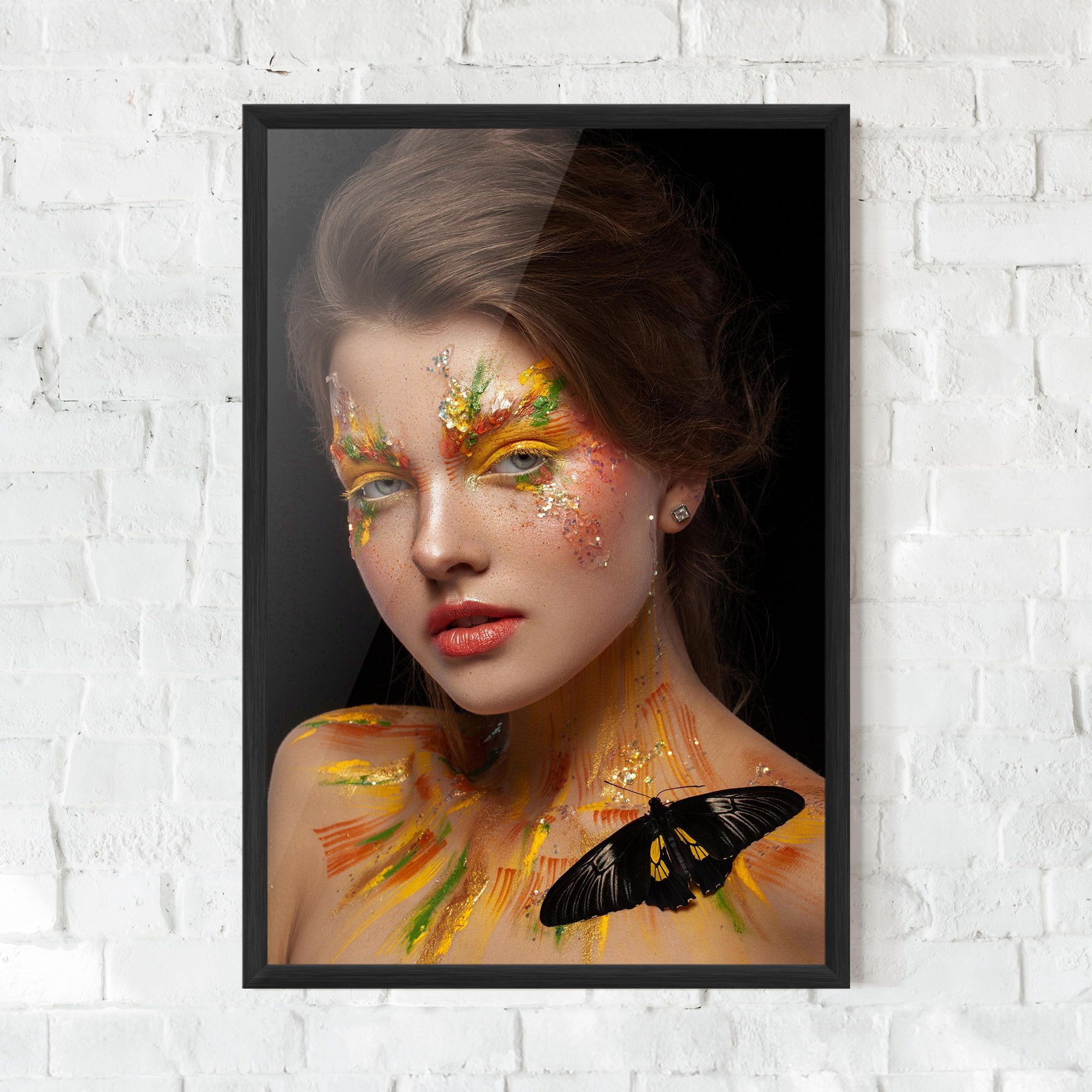 Yellow Butterfly Makeup mockup 0