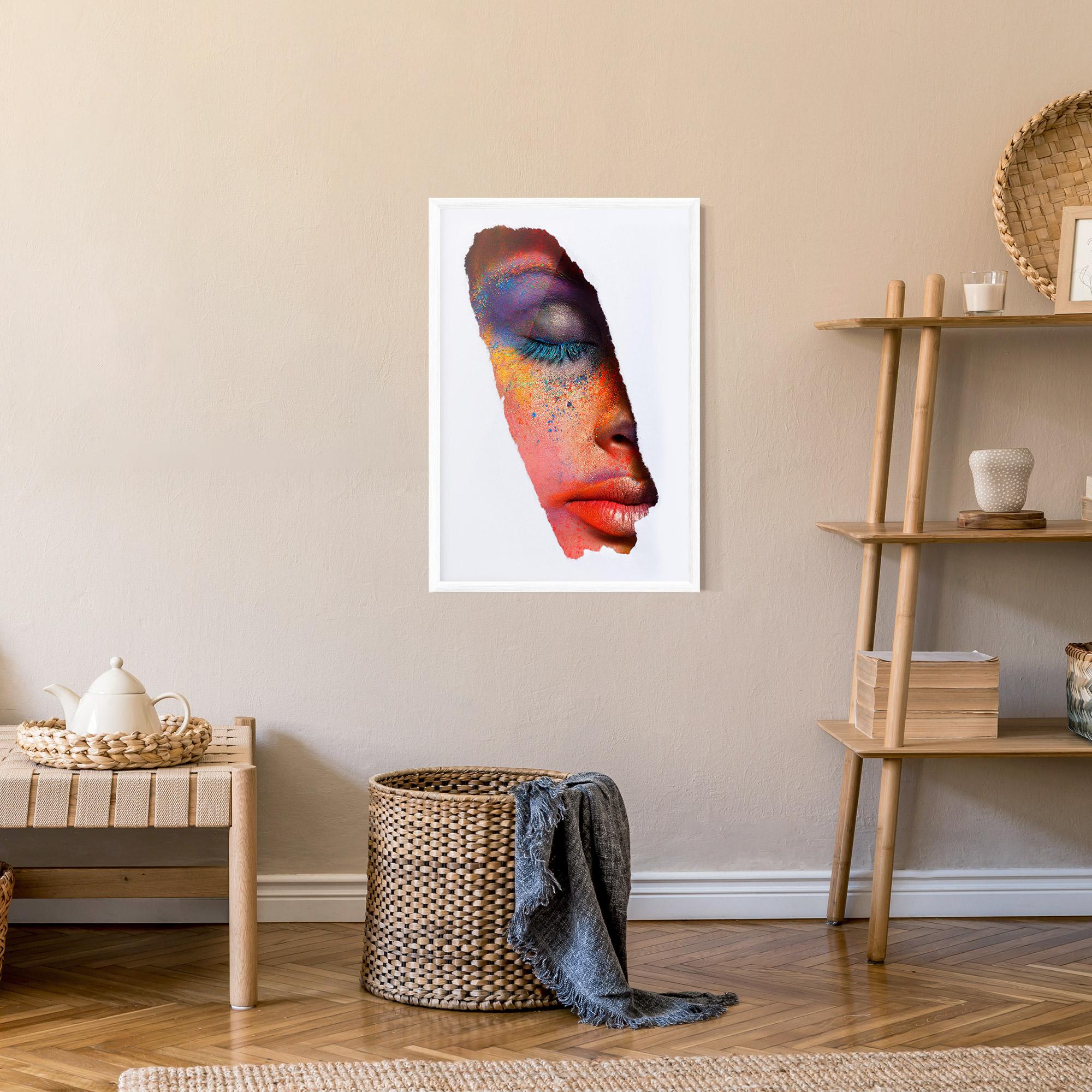 Gerahmte Poster Blue Eyelashes mockup 9