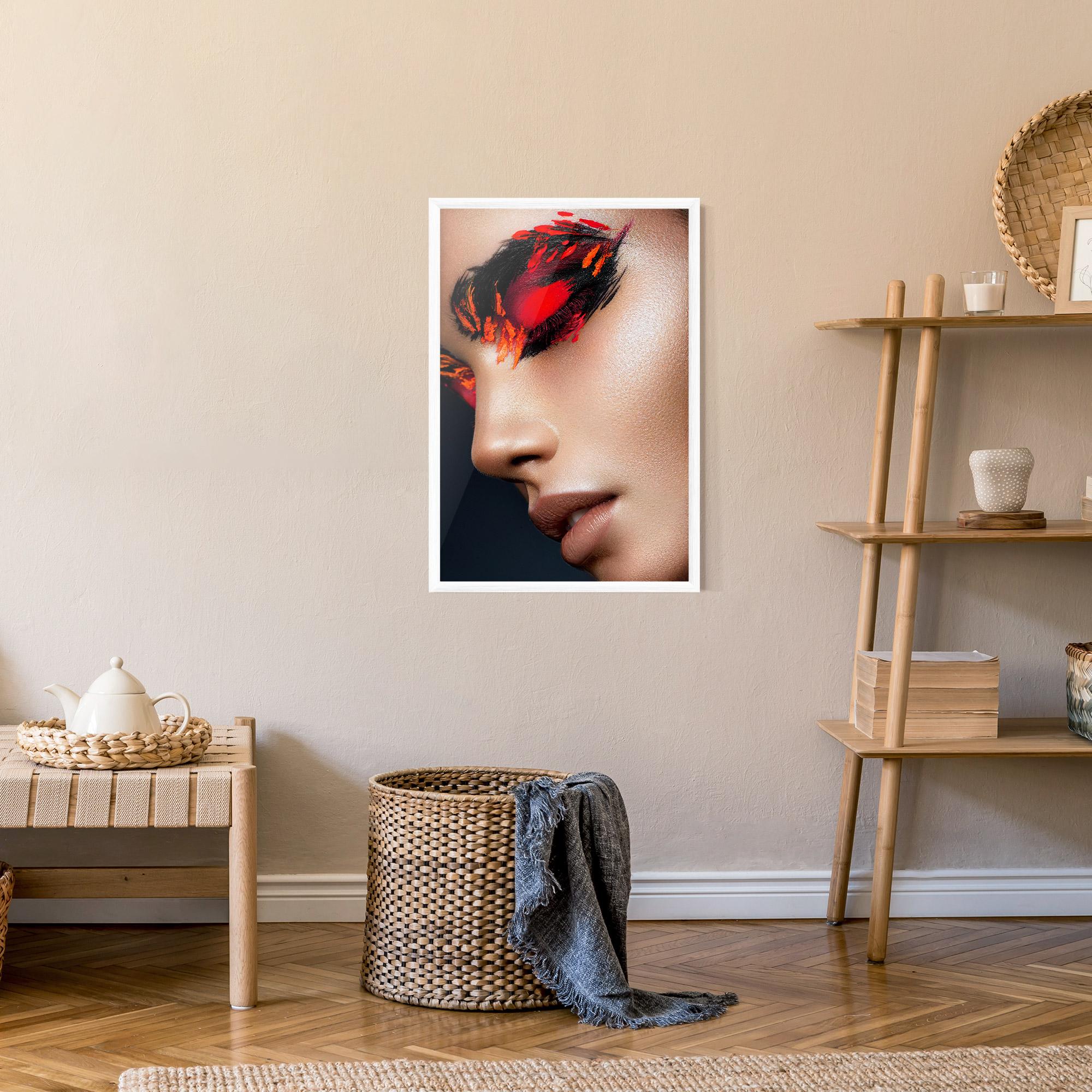 Gerahmte Poster Fire Make Up mockup 9