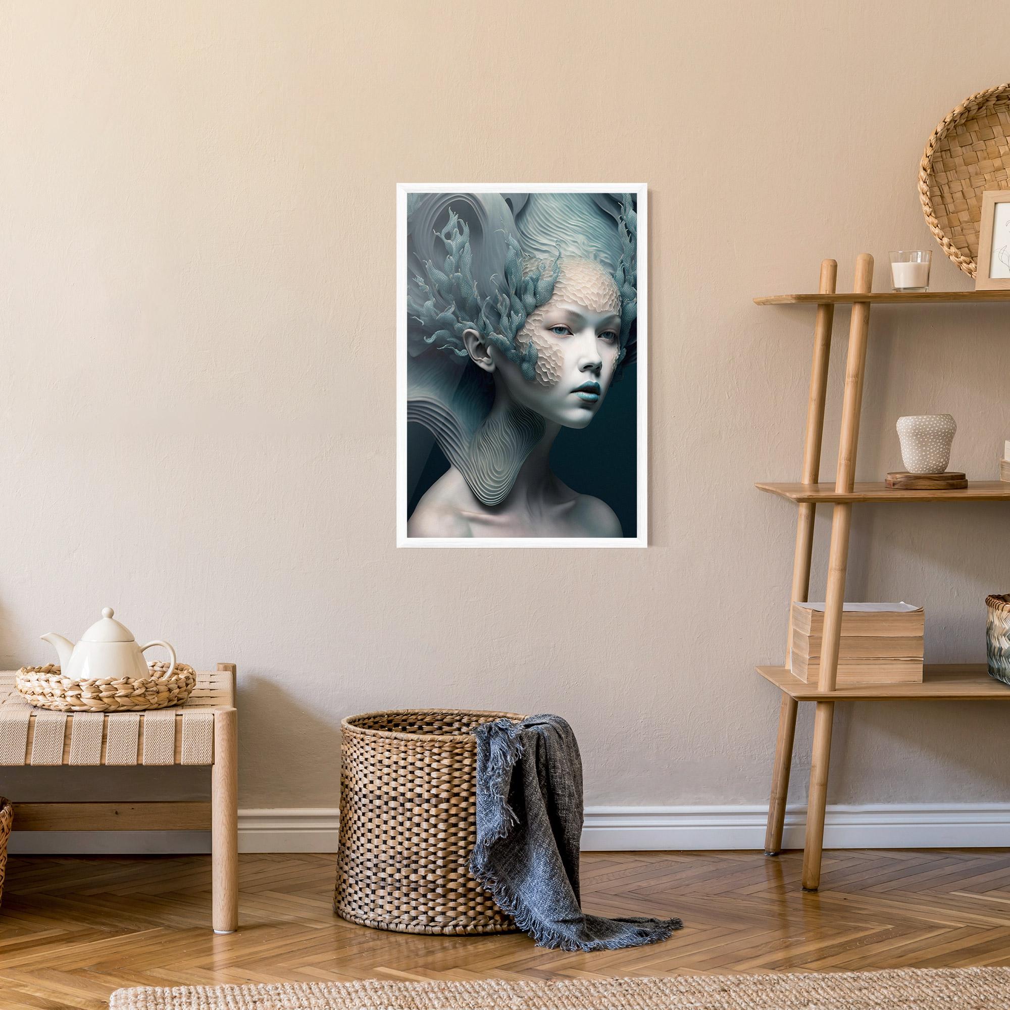 Gerahmte Poster Mermaid Makeup mockup 9