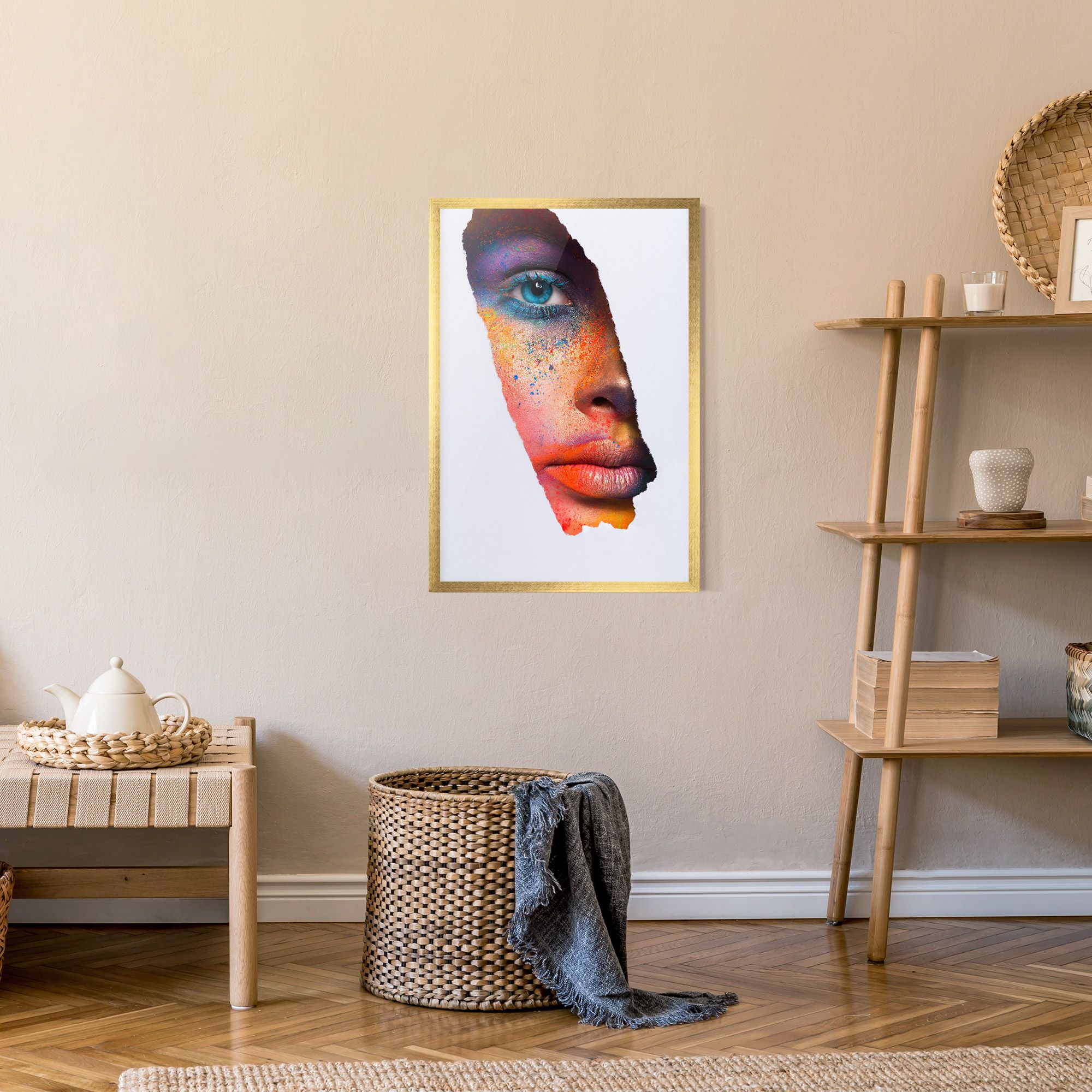 Blue Eyelashes Makeup mockup 9