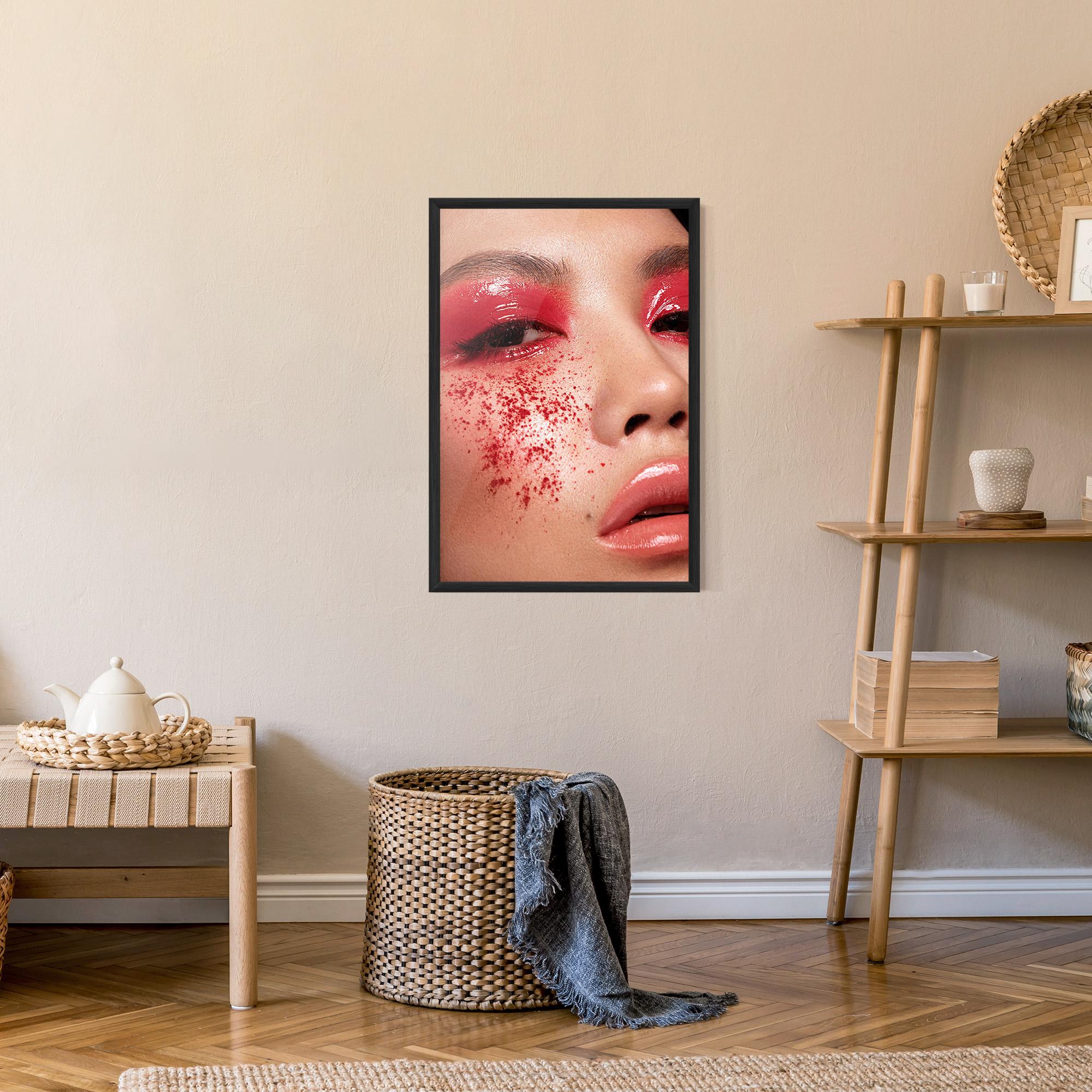 Gerahmte Poster Pretty Asian Makeup mockup 9