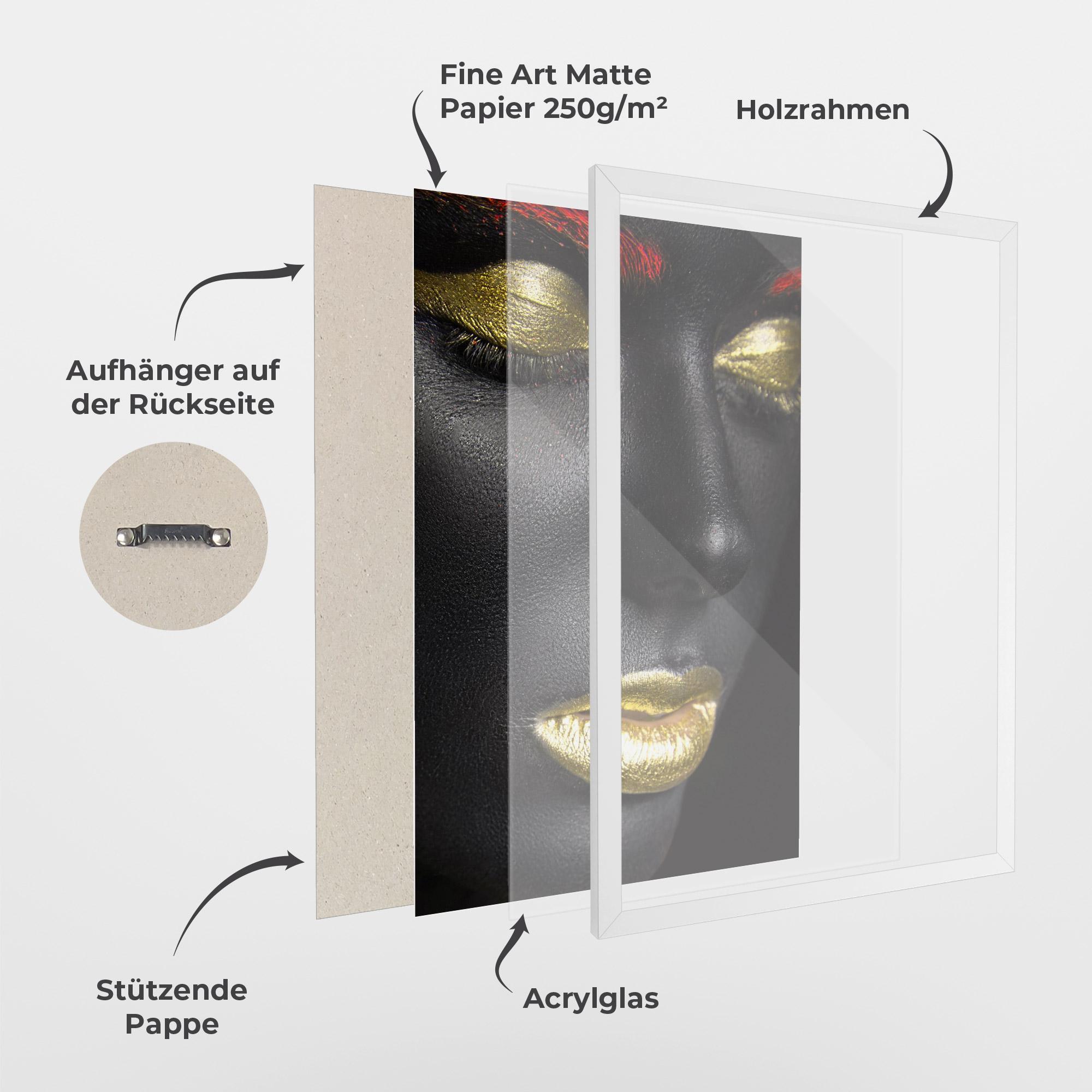 Gerahmte Poster Red Eyebrows mockup 1