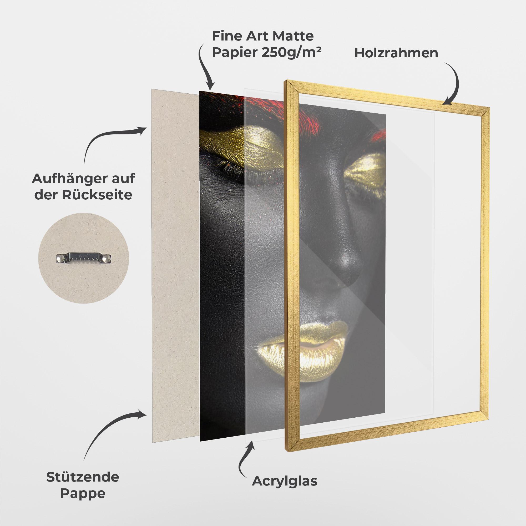 Gerahmte Poster Red Eyebrows mockup 1