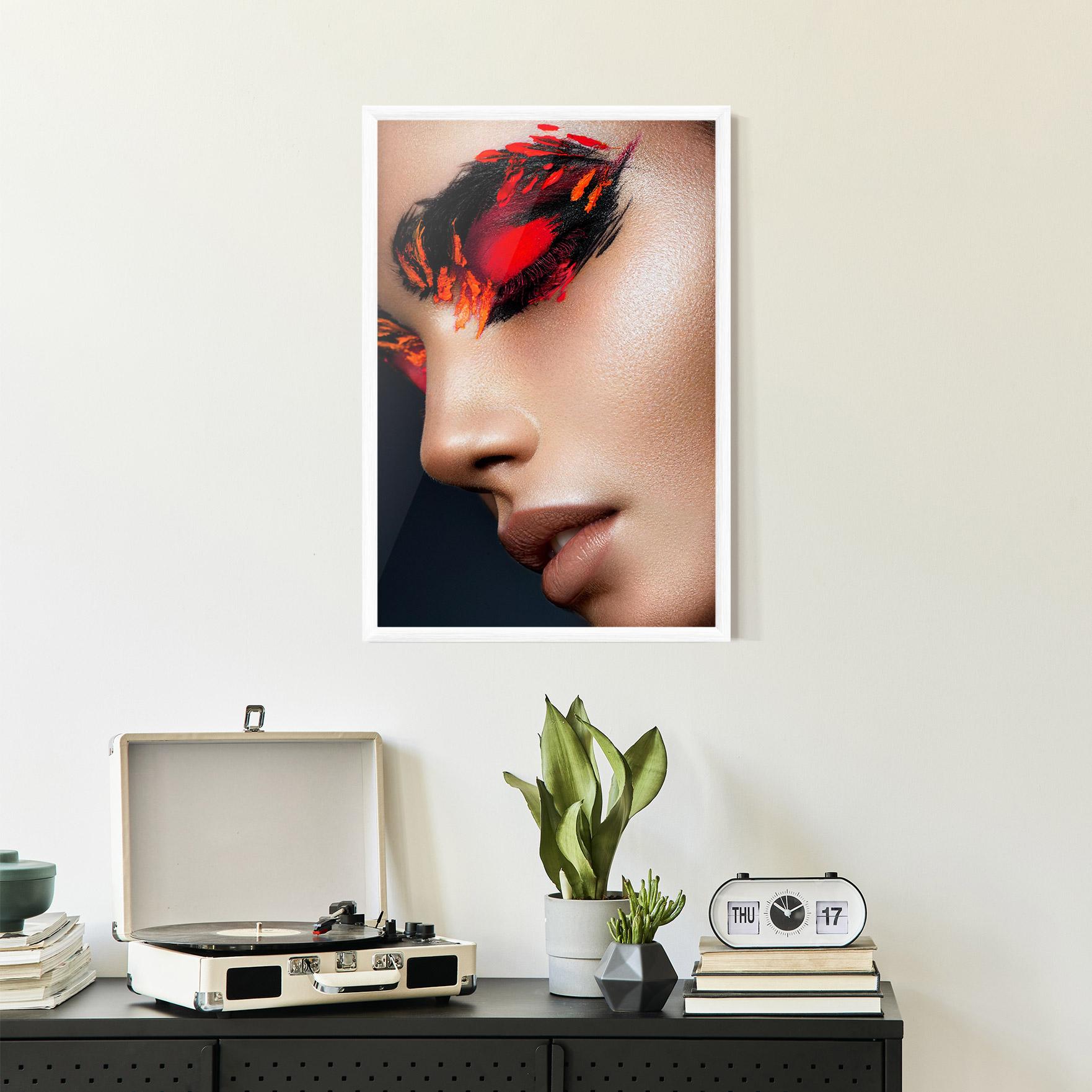 Gerahmte Poster Fire Make Up mockup 2