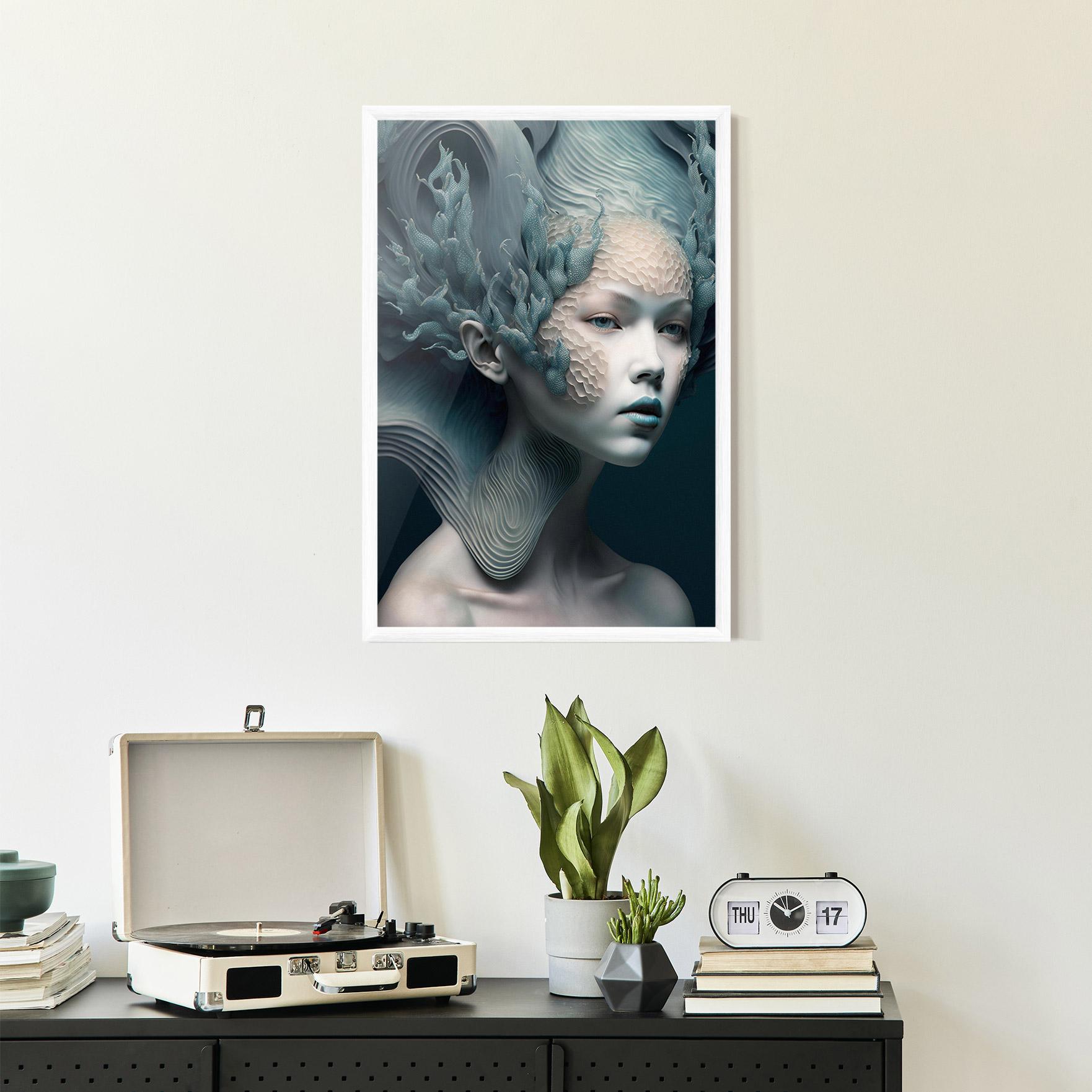 Gerahmte Poster Mermaid Makeup mockup 2