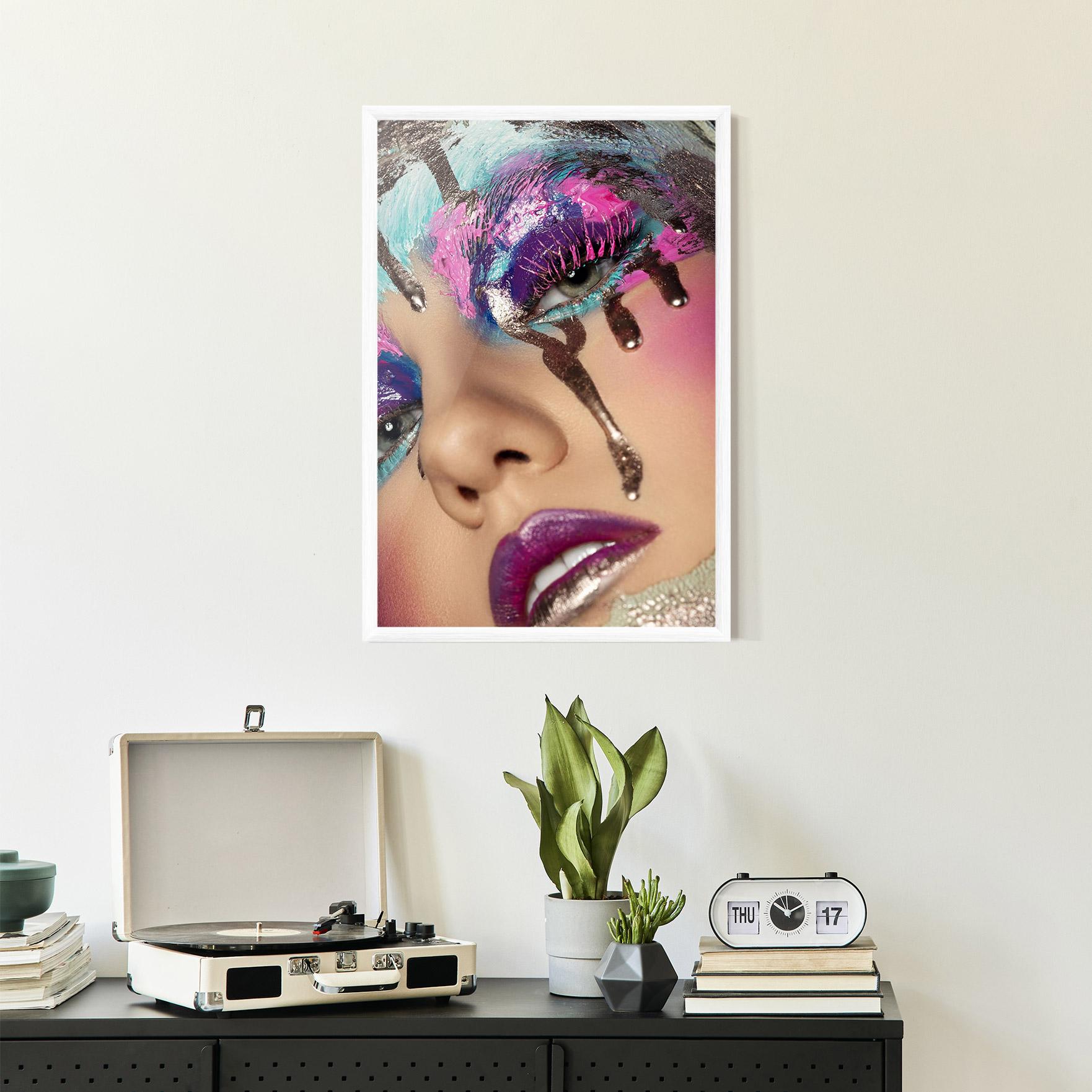 Gerahmte Poster Pretty Pink Eyelashes mockup 2