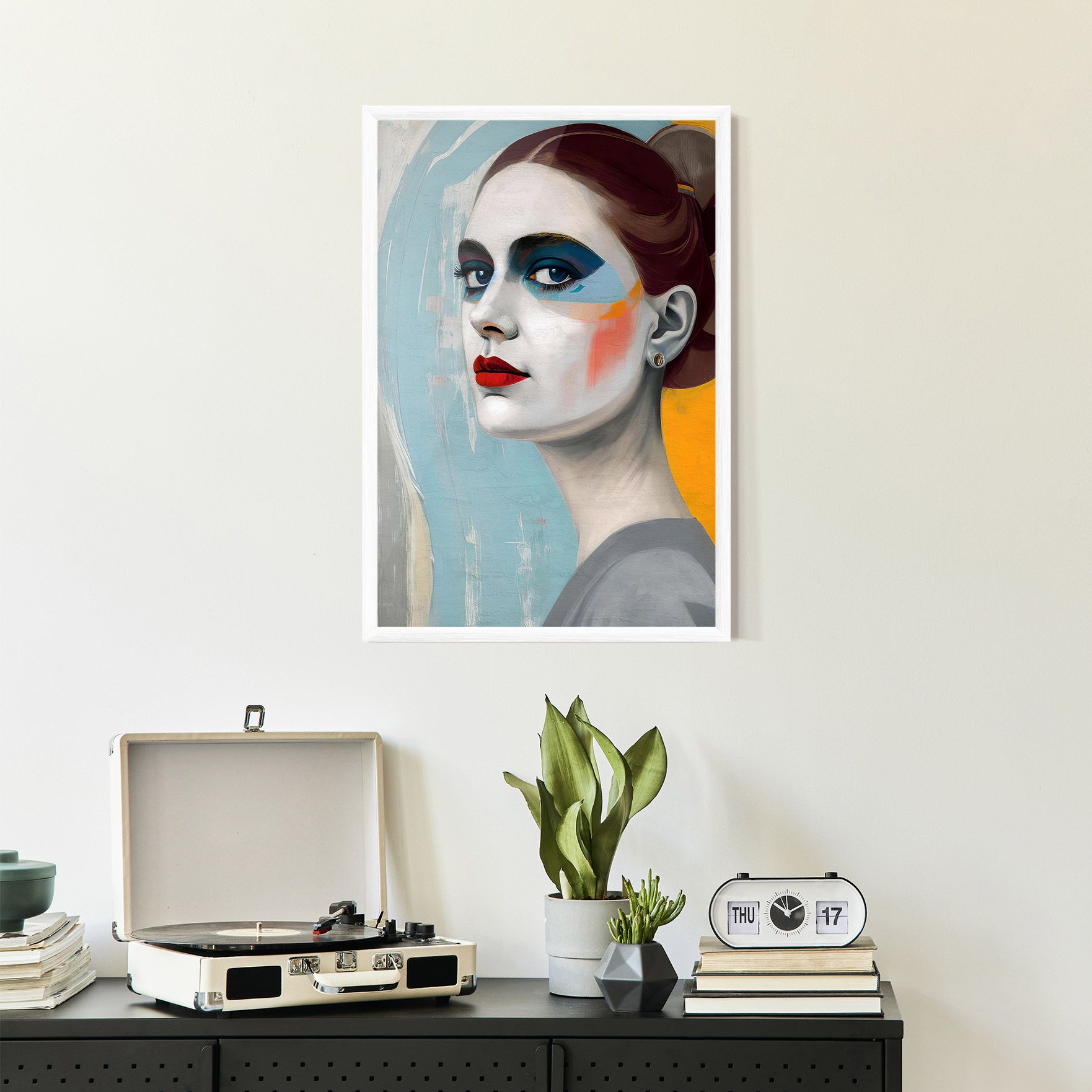 White Blue Makeup mockup 2