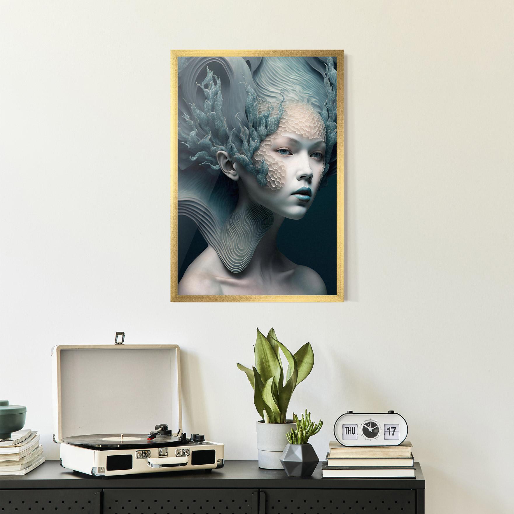 Gerahmte Poster Mermaid Makeup mockup 2