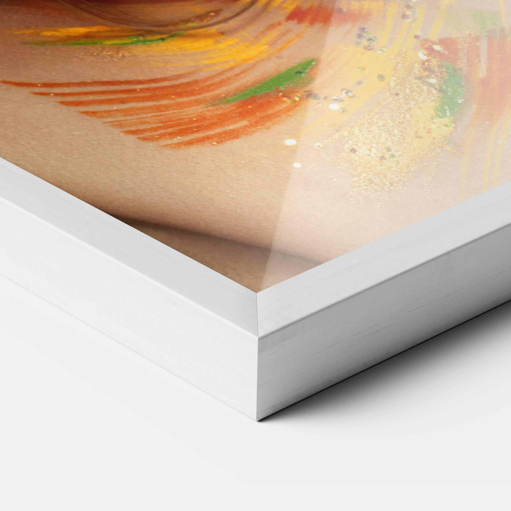 Gerahmte Poster Butterflu Makeup mockup 3