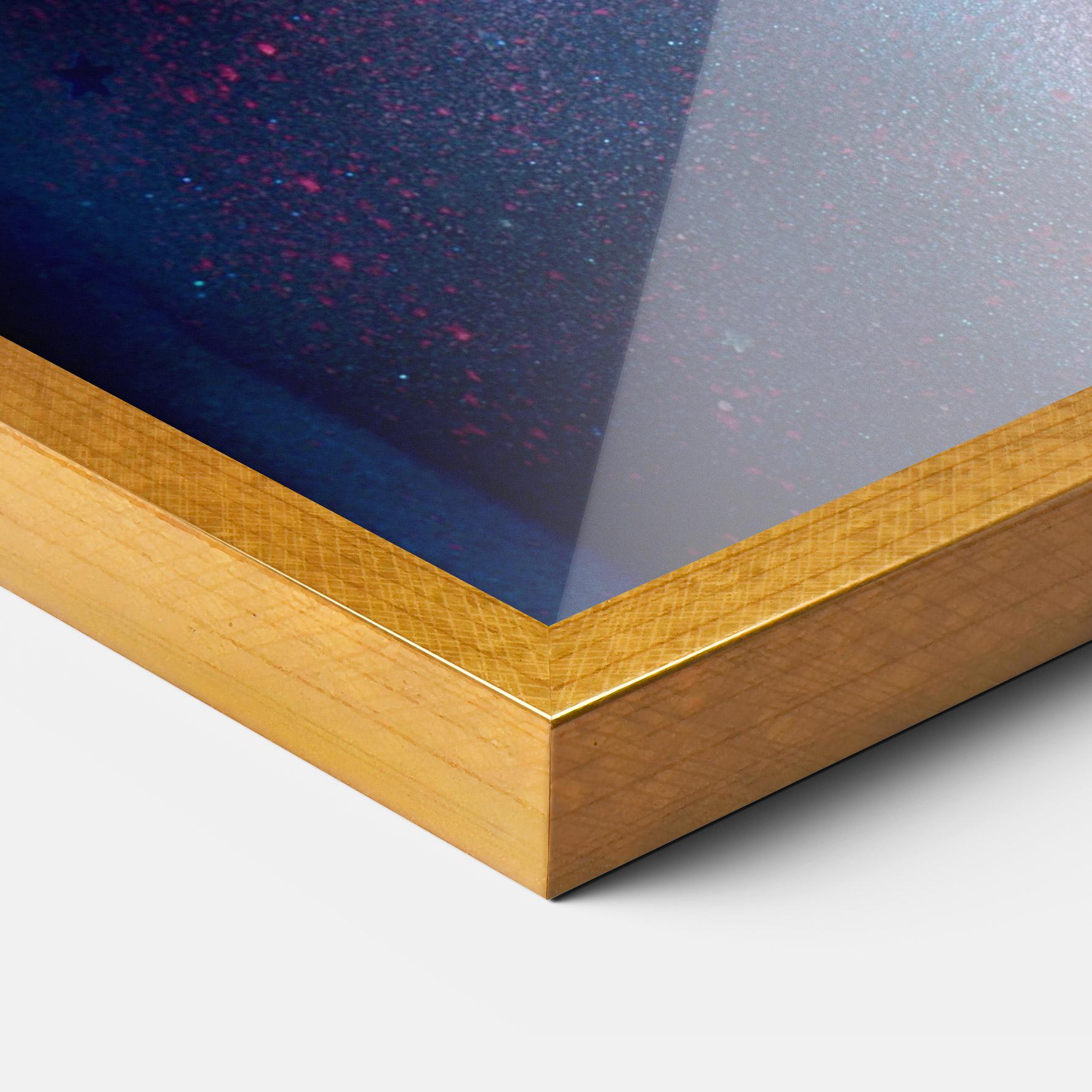 Gerahmte Poster Galaxy Hair Girl mockup 3