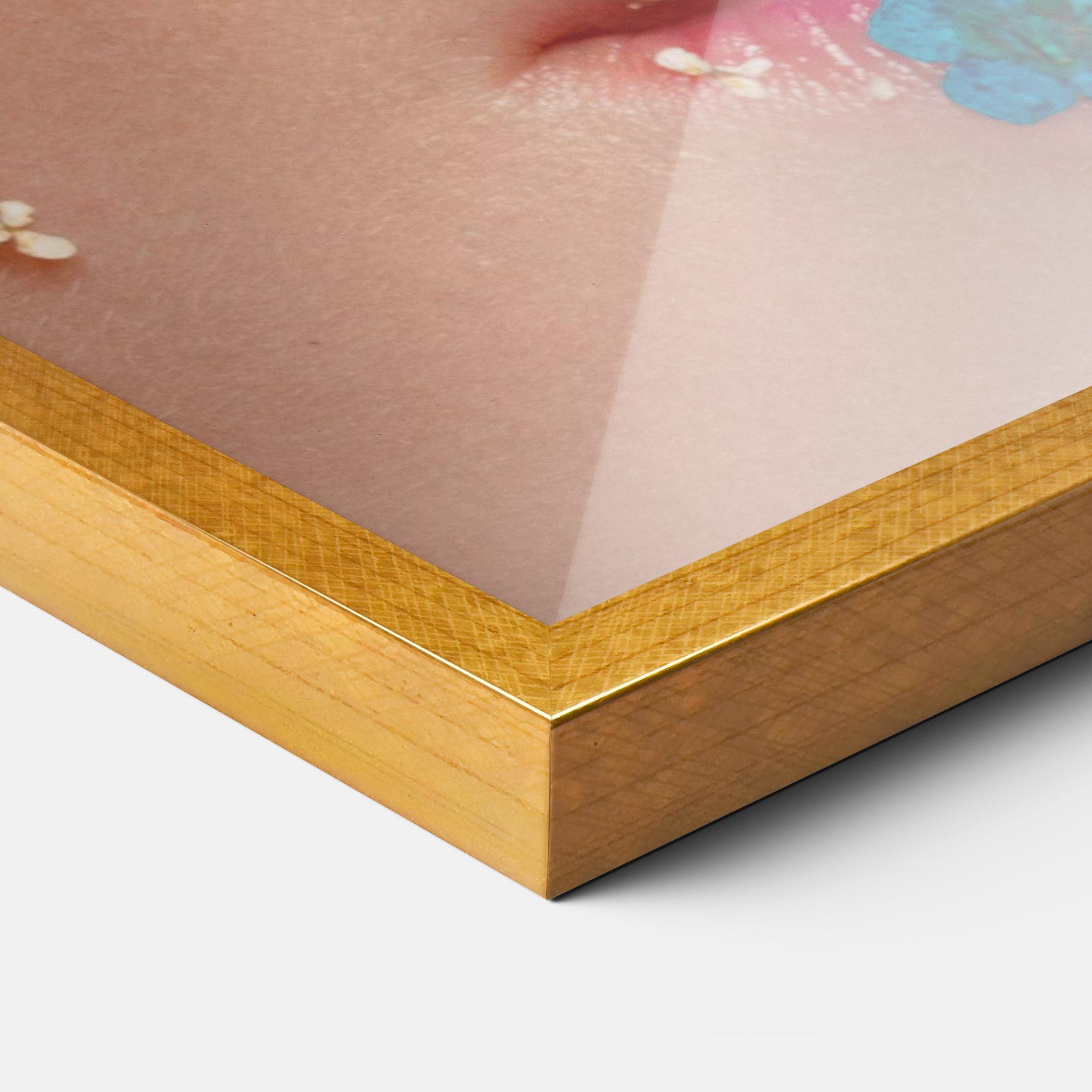 Gerahmte Poster Pretty Orange Make Up mockup 3