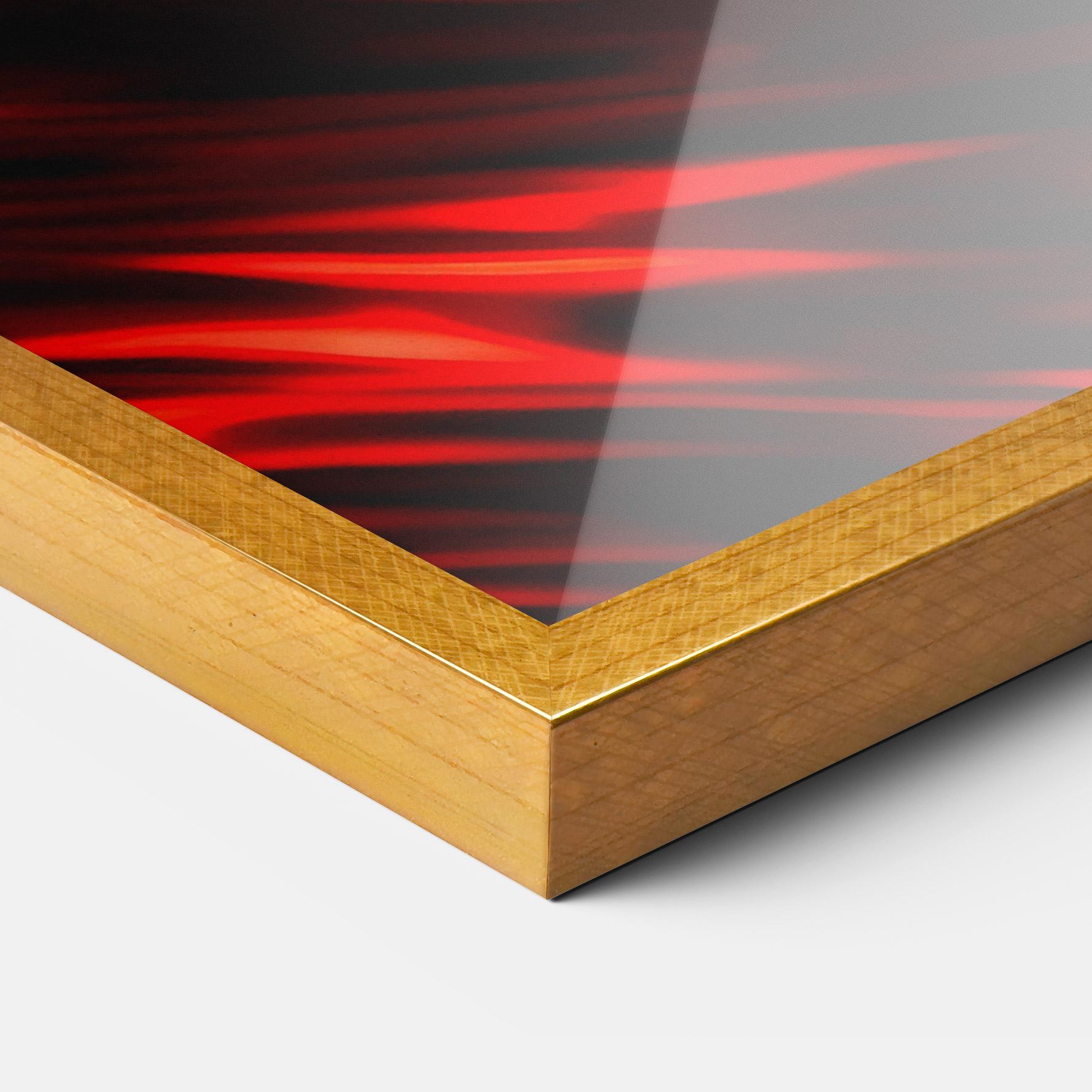 Gerahmte Poster Red Makeup Art mockup 3