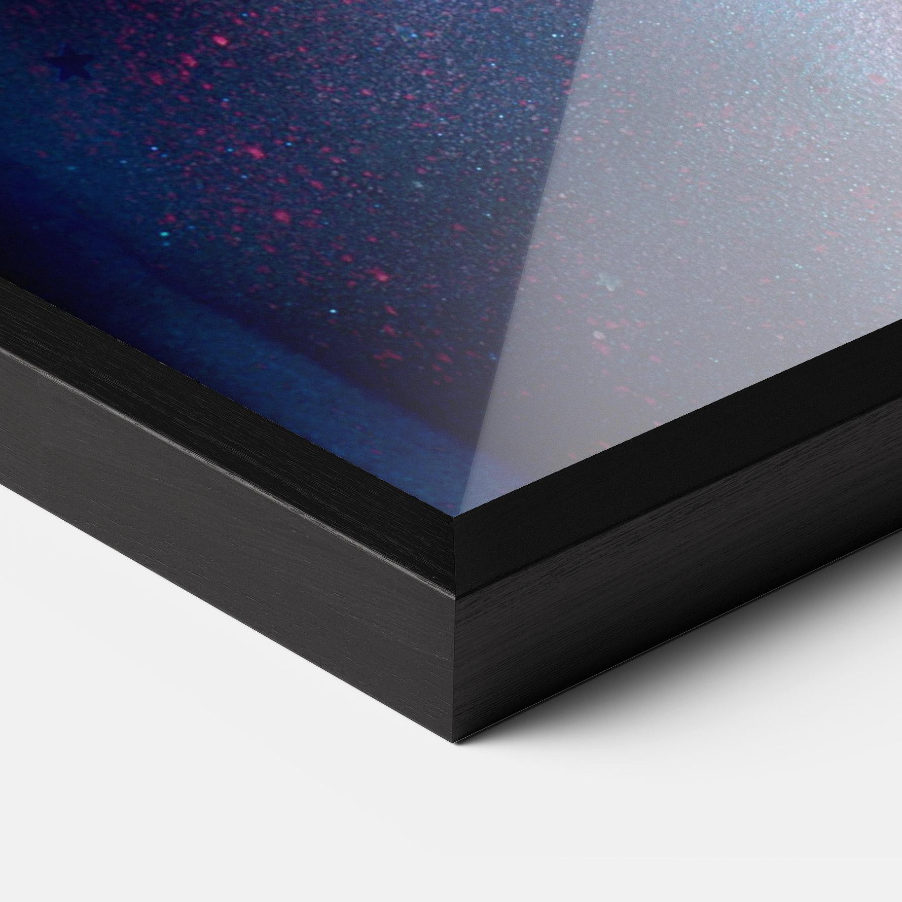 Gerahmte Poster Galaxy Hair Girl mockup 3