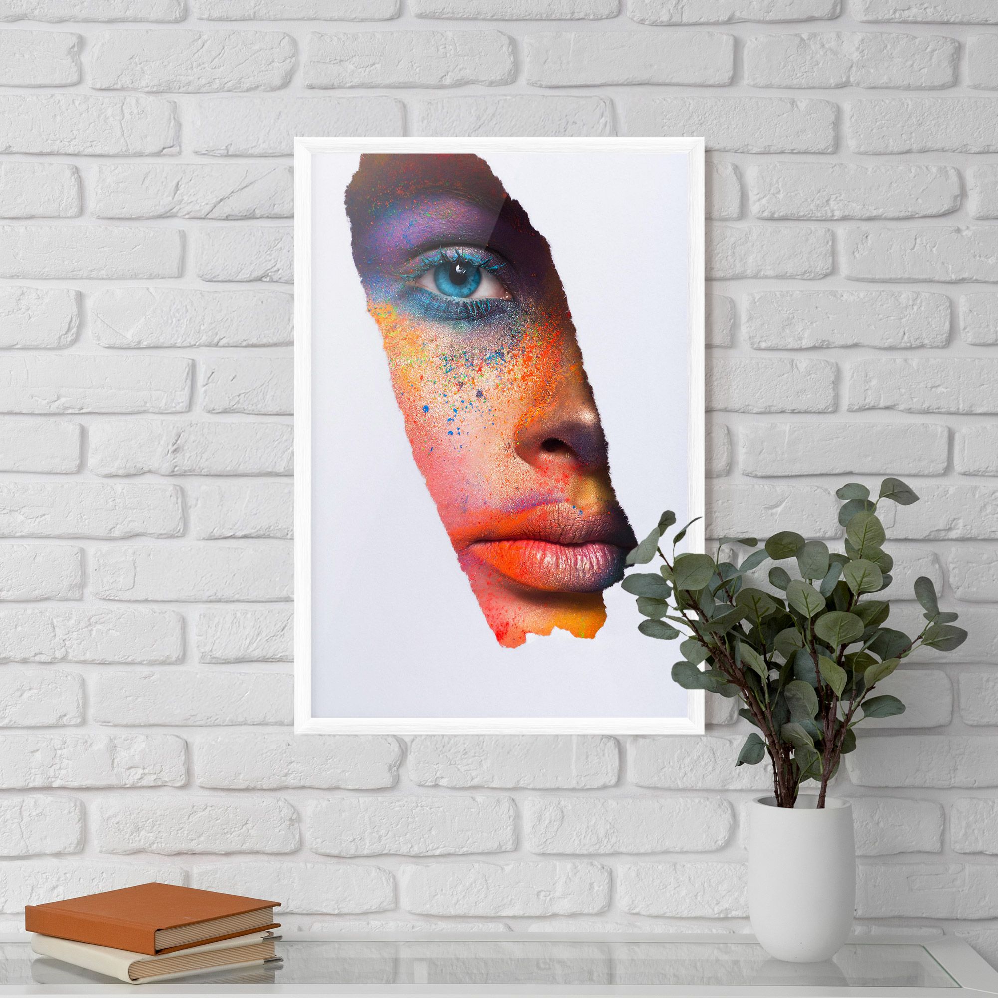 Blue Eyelashes Makeup mockup 5