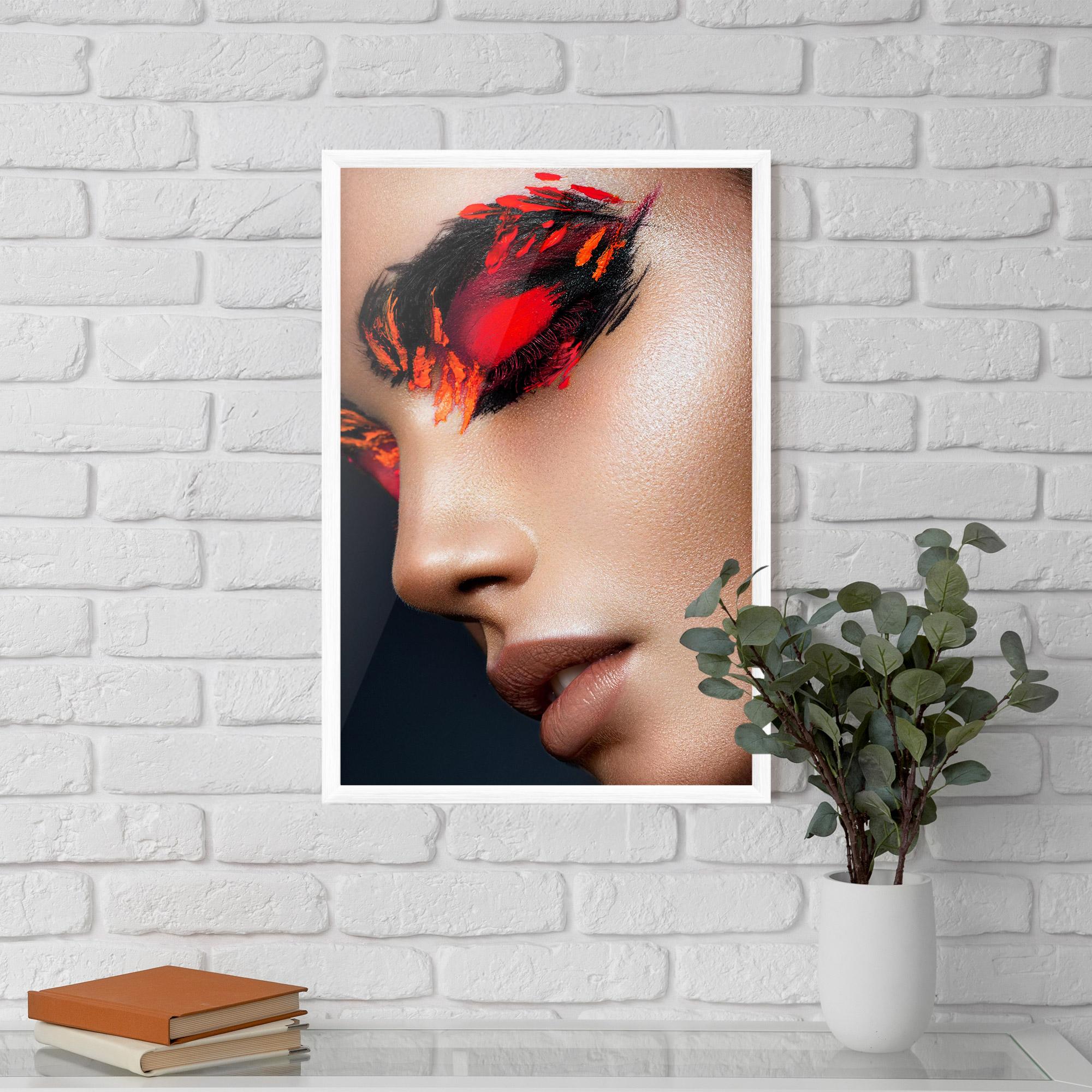 Gerahmte Poster Fire Make Up mockup 5