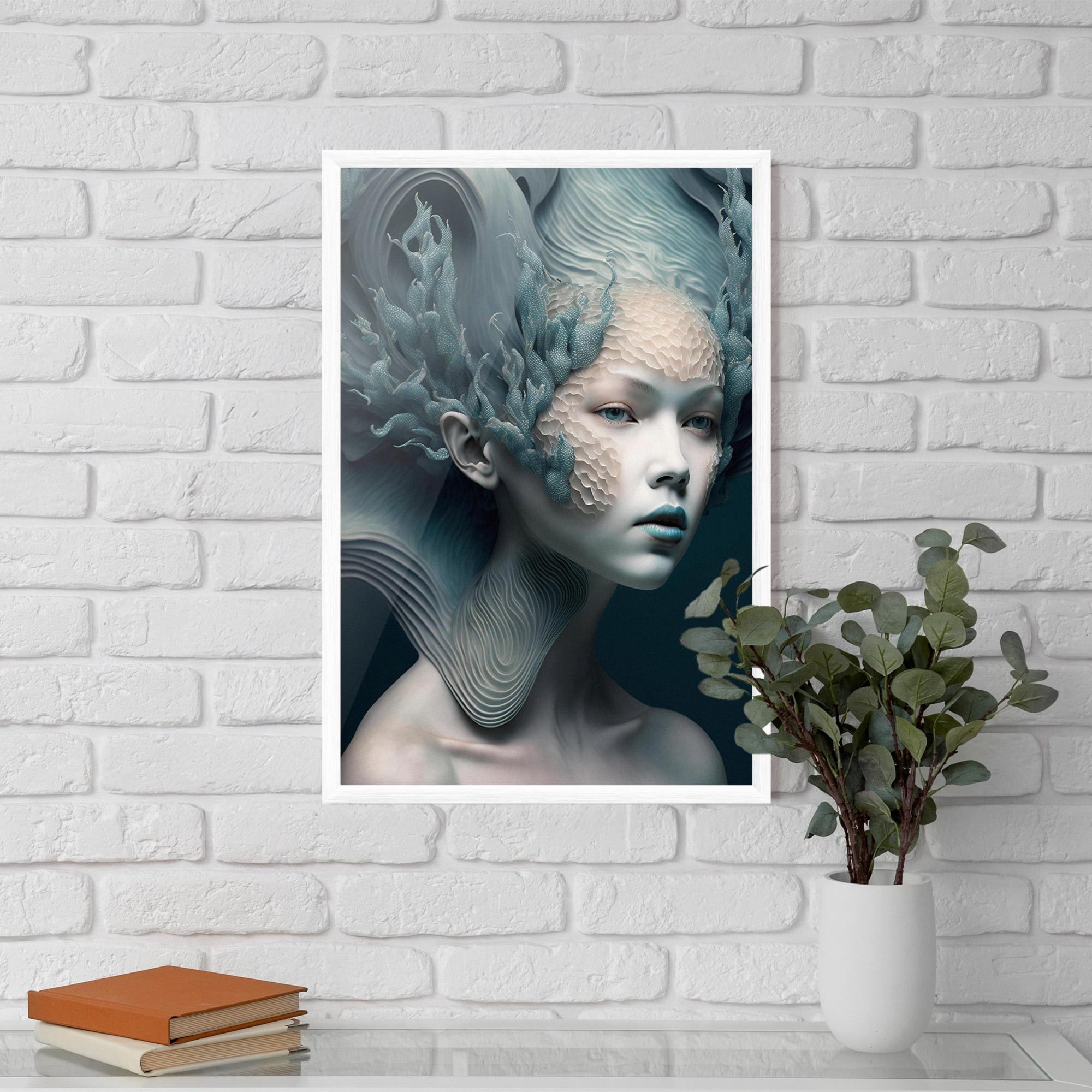 Gerahmte Poster Mermaid Makeup mockup 5