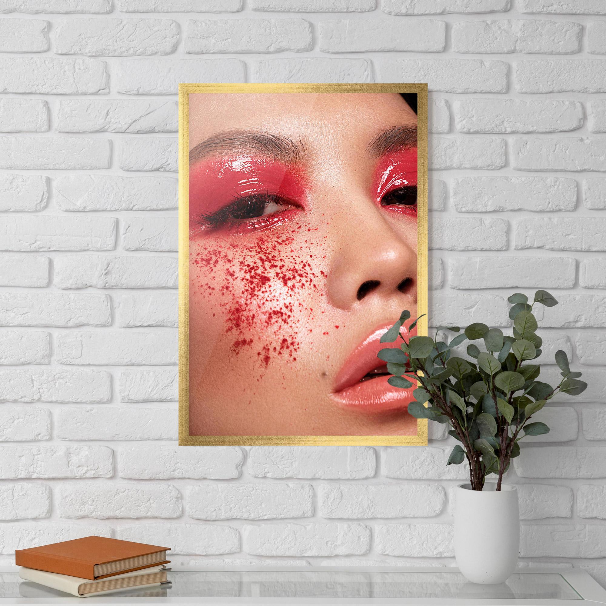 Gerahmte Poster Pretty Asian Makeup mockup 5