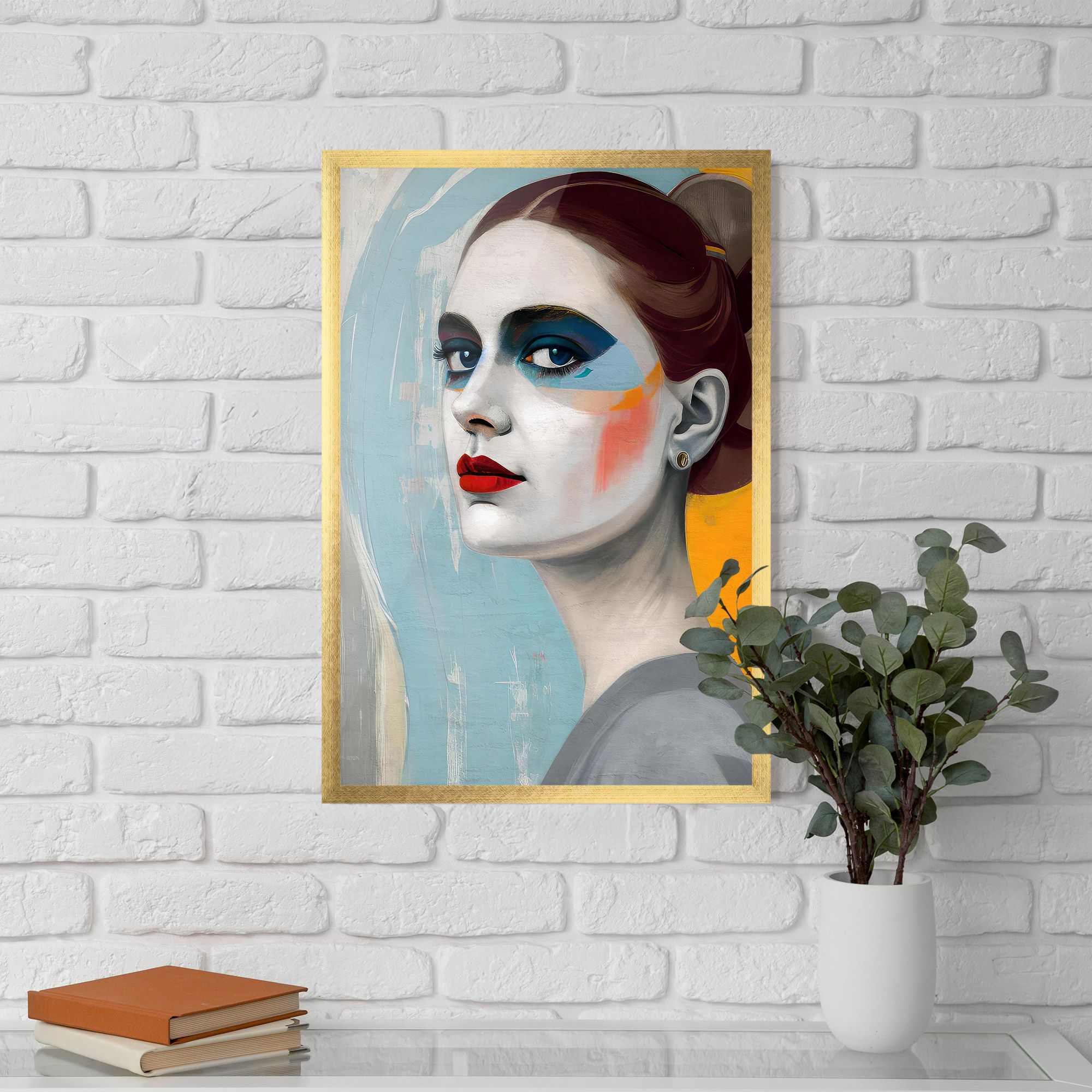 White Blue Makeup mockup 5