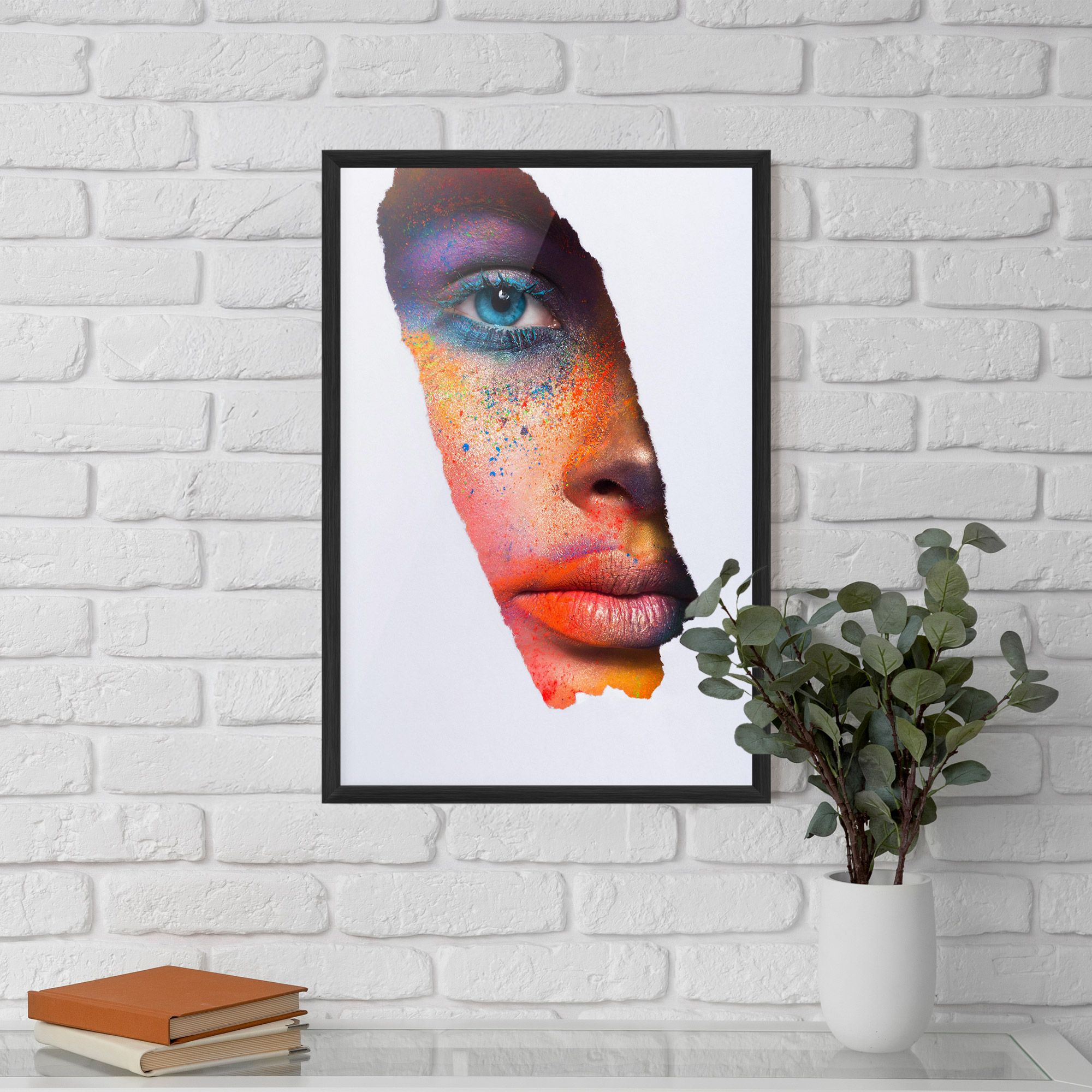 Blue Eyelashes Makeup mockup 5