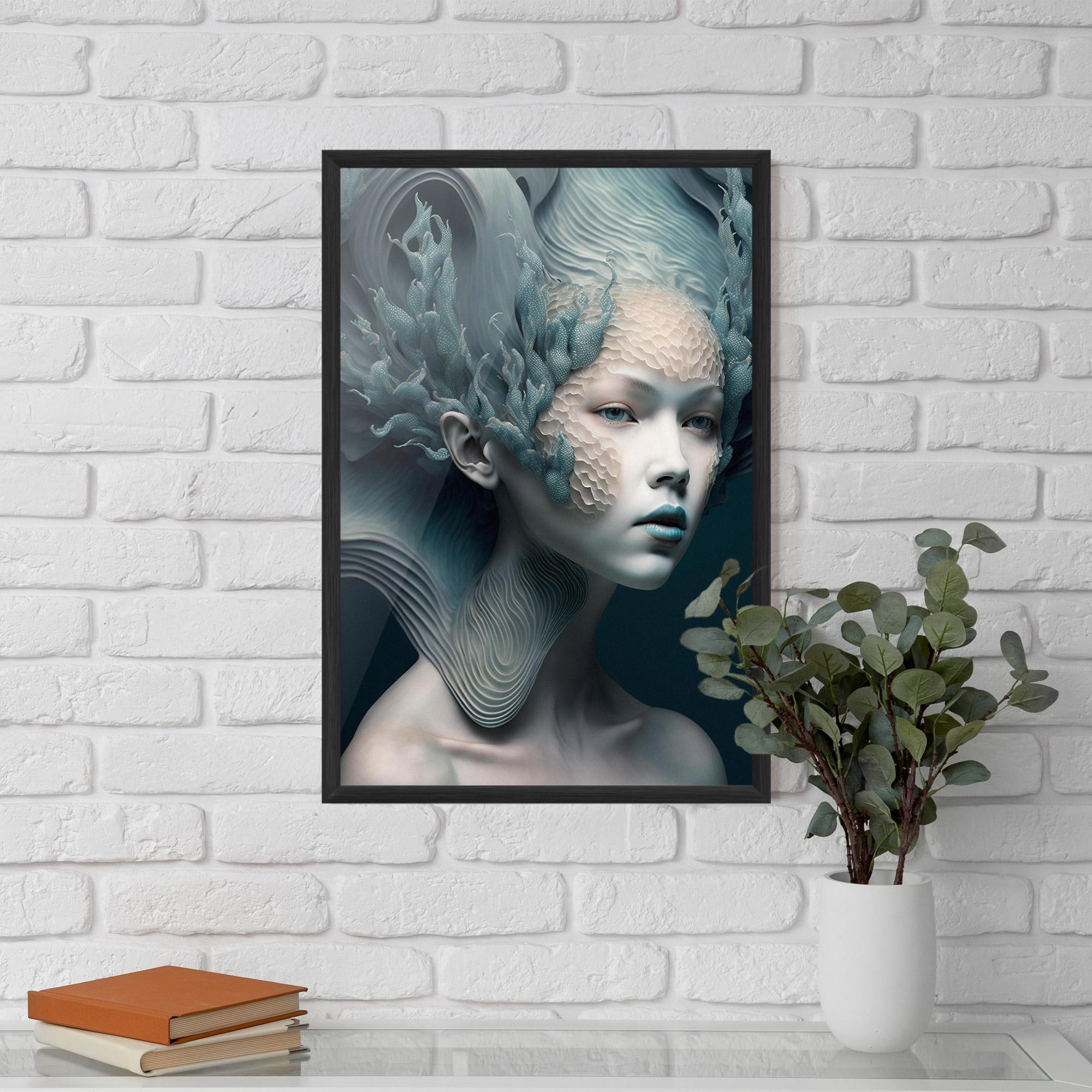 Gerahmte Poster Mermaid Makeup mockup 5