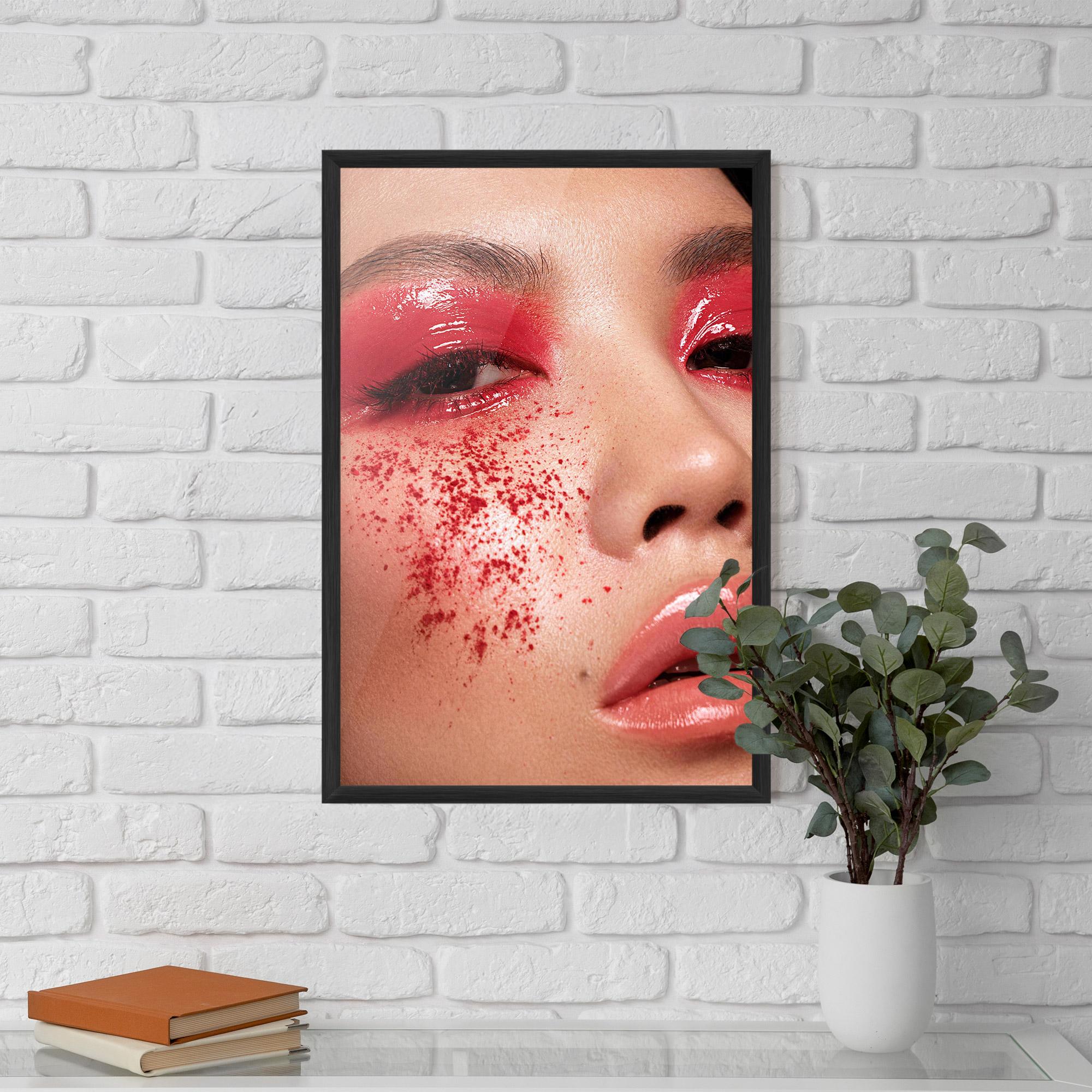 Gerahmte Poster Pretty Asian Makeup mockup 5