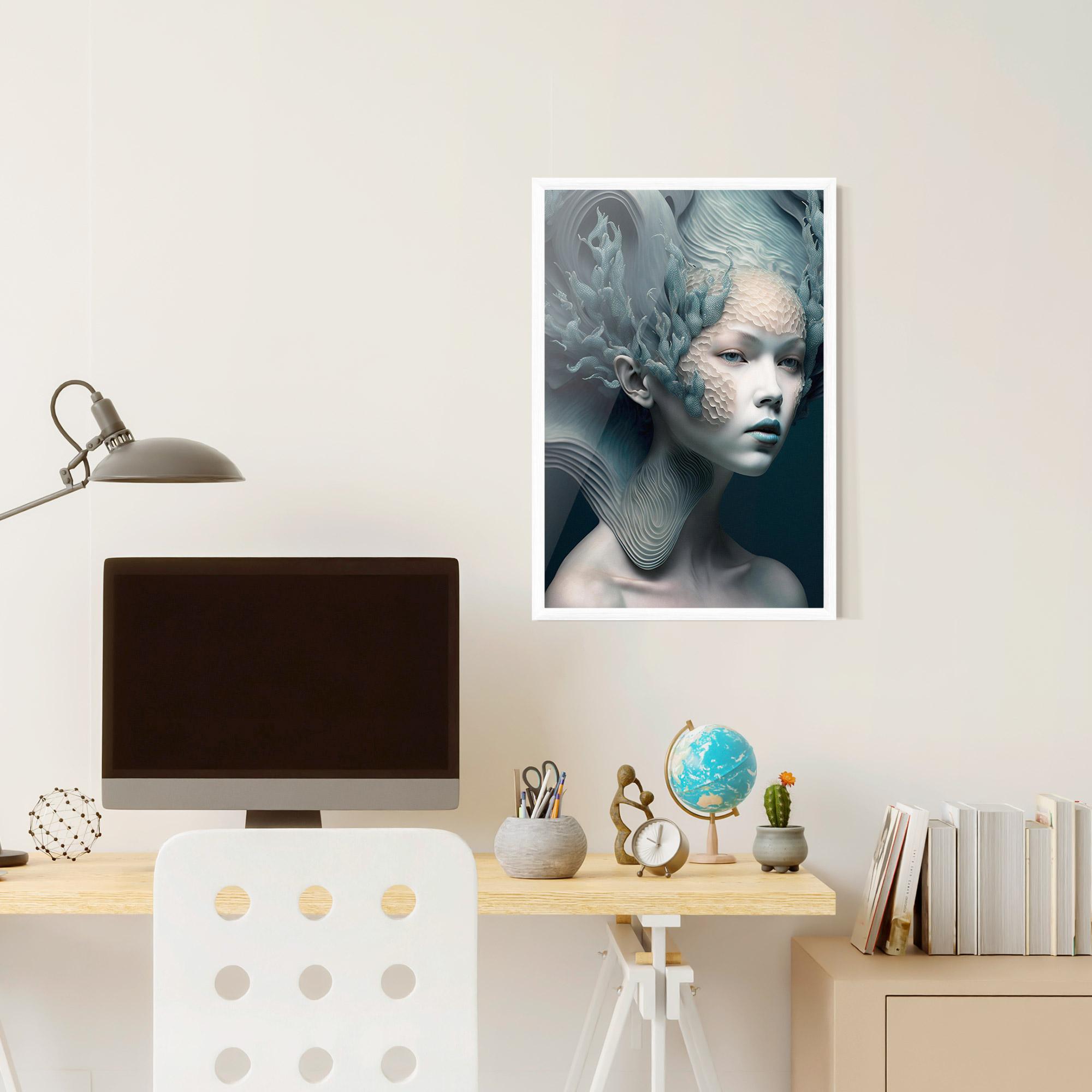 Gerahmte Poster Mermaid Makeup mockup 6