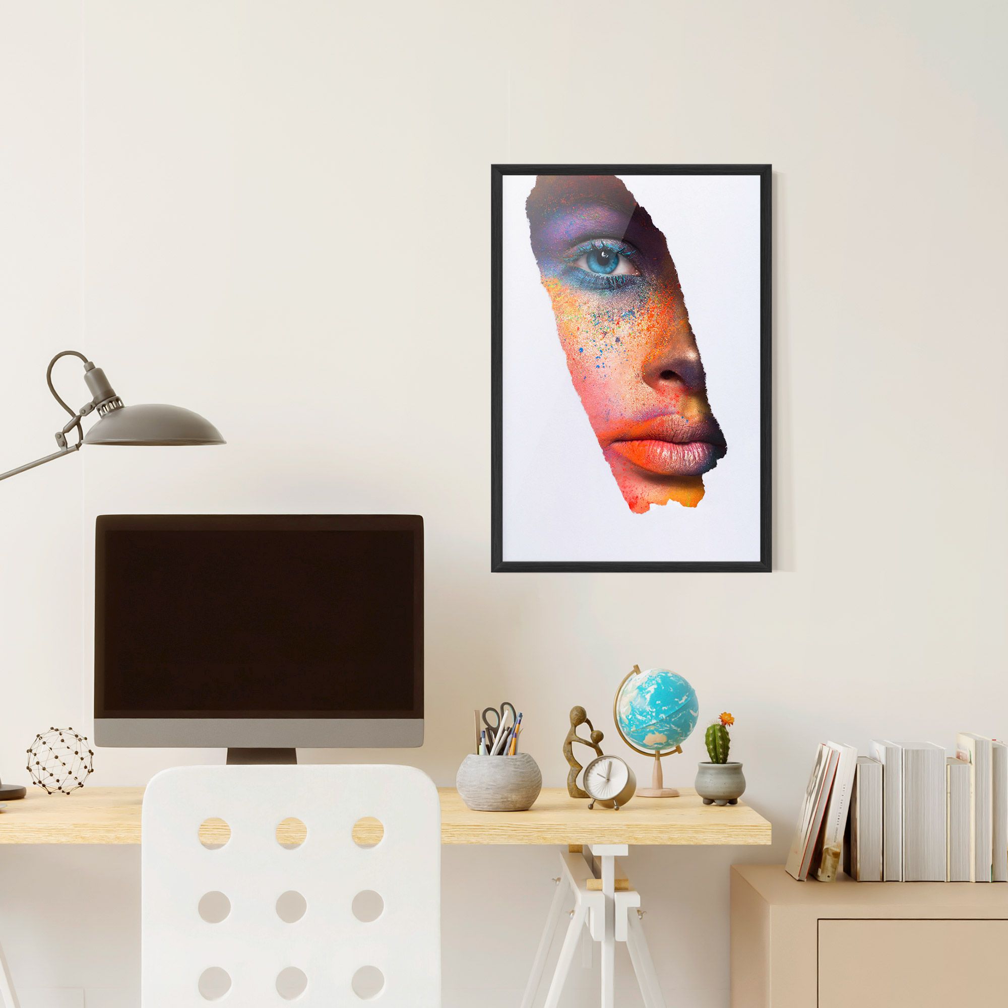 Blue Eyelashes Makeup mockup 6