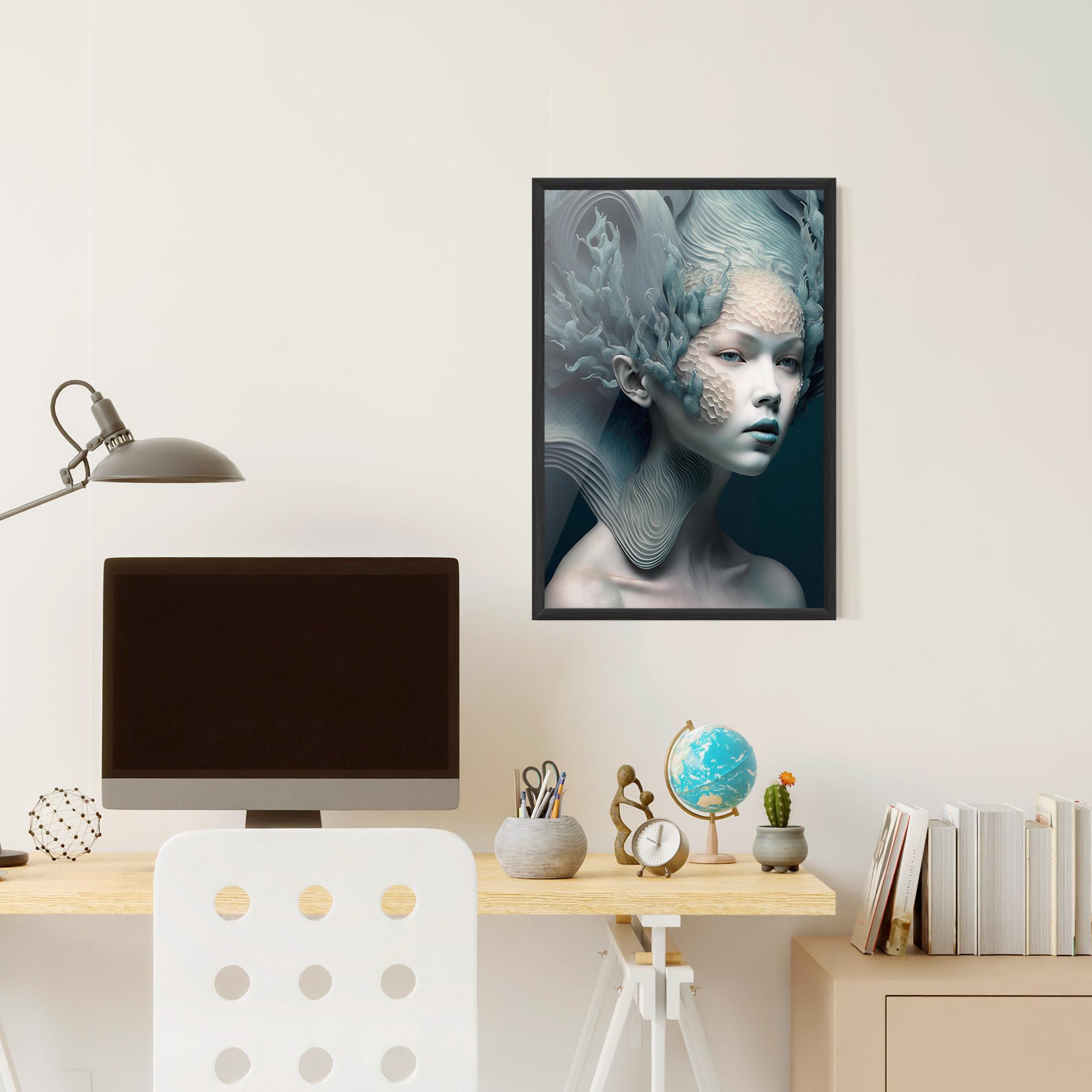 Gerahmte Poster Mermaid Makeup mockup 6