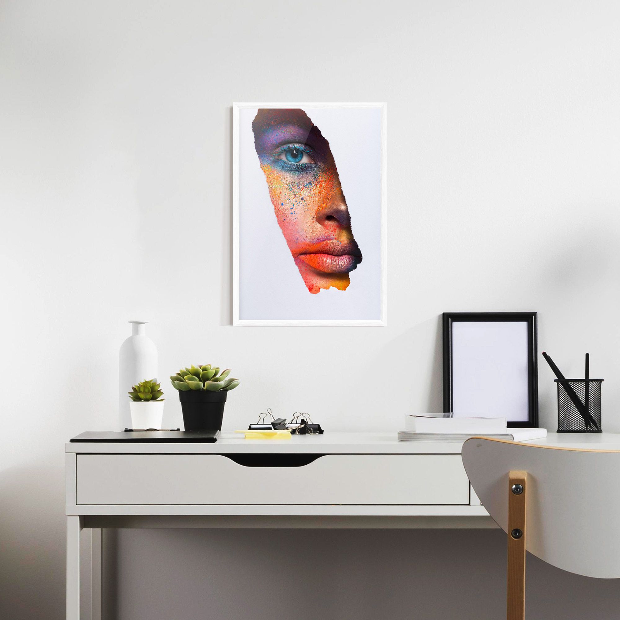 Blue Eyelashes Makeup mockup 7