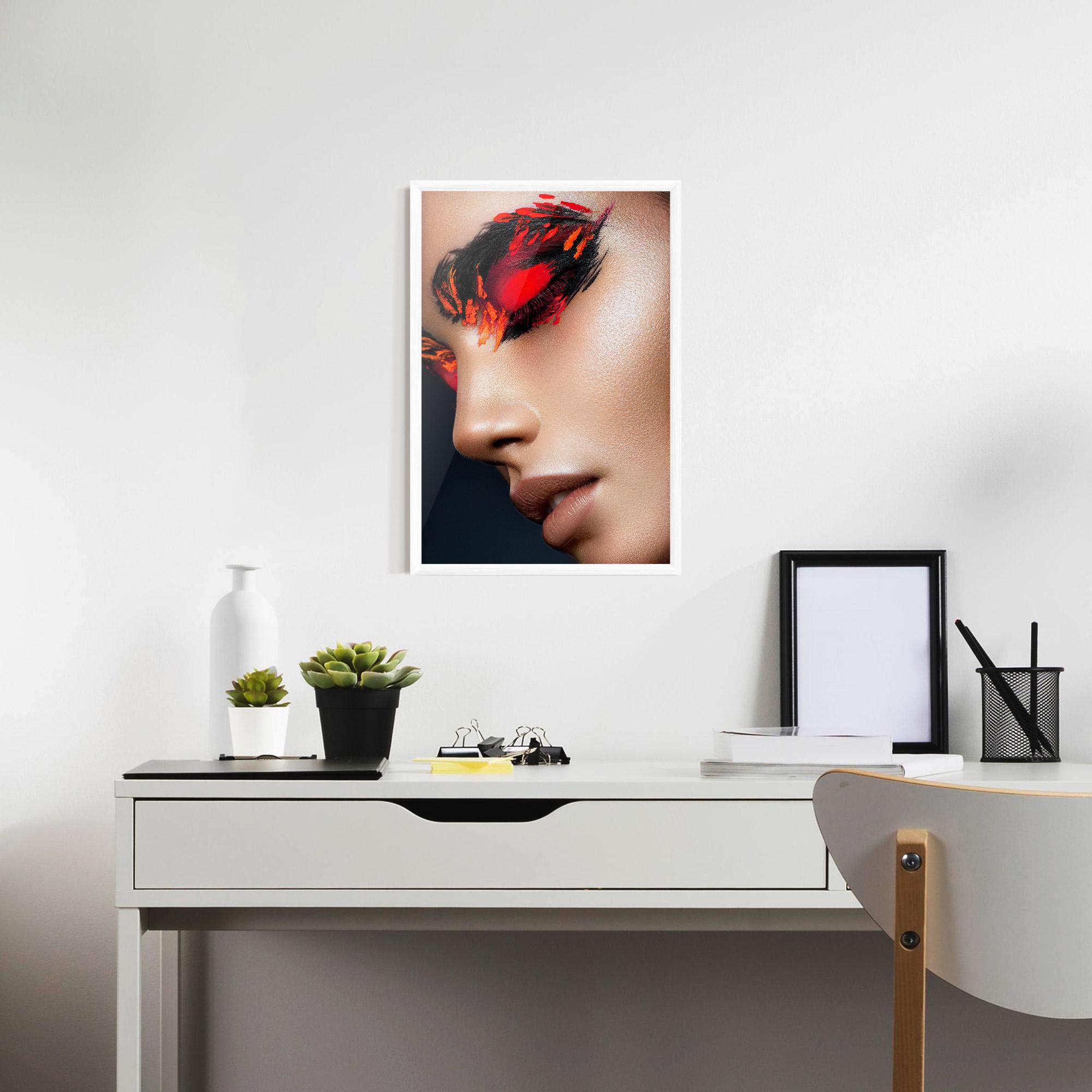 Gerahmte Poster Fire Make Up mockup 7