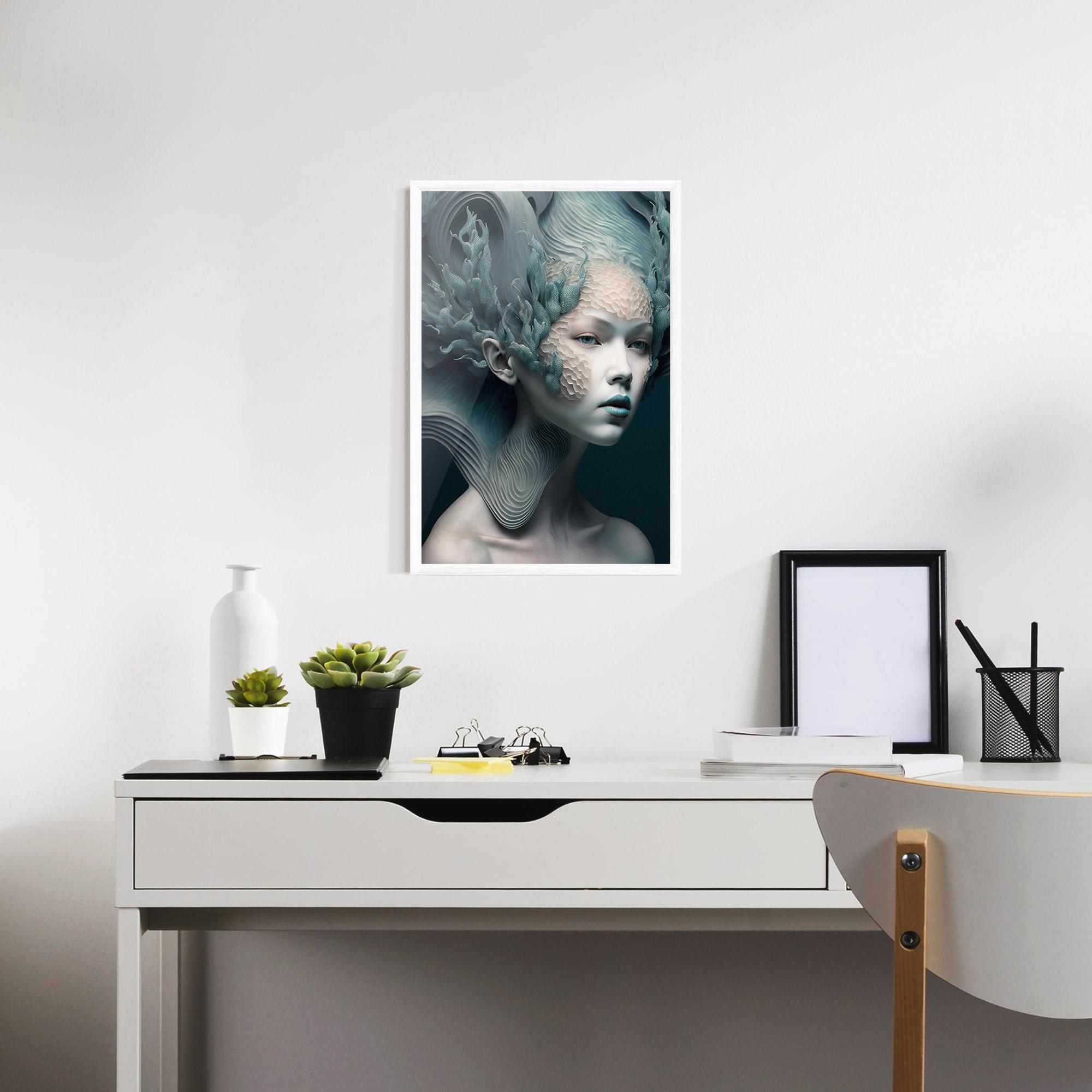 Gerahmte Poster Mermaid Makeup mockup 7