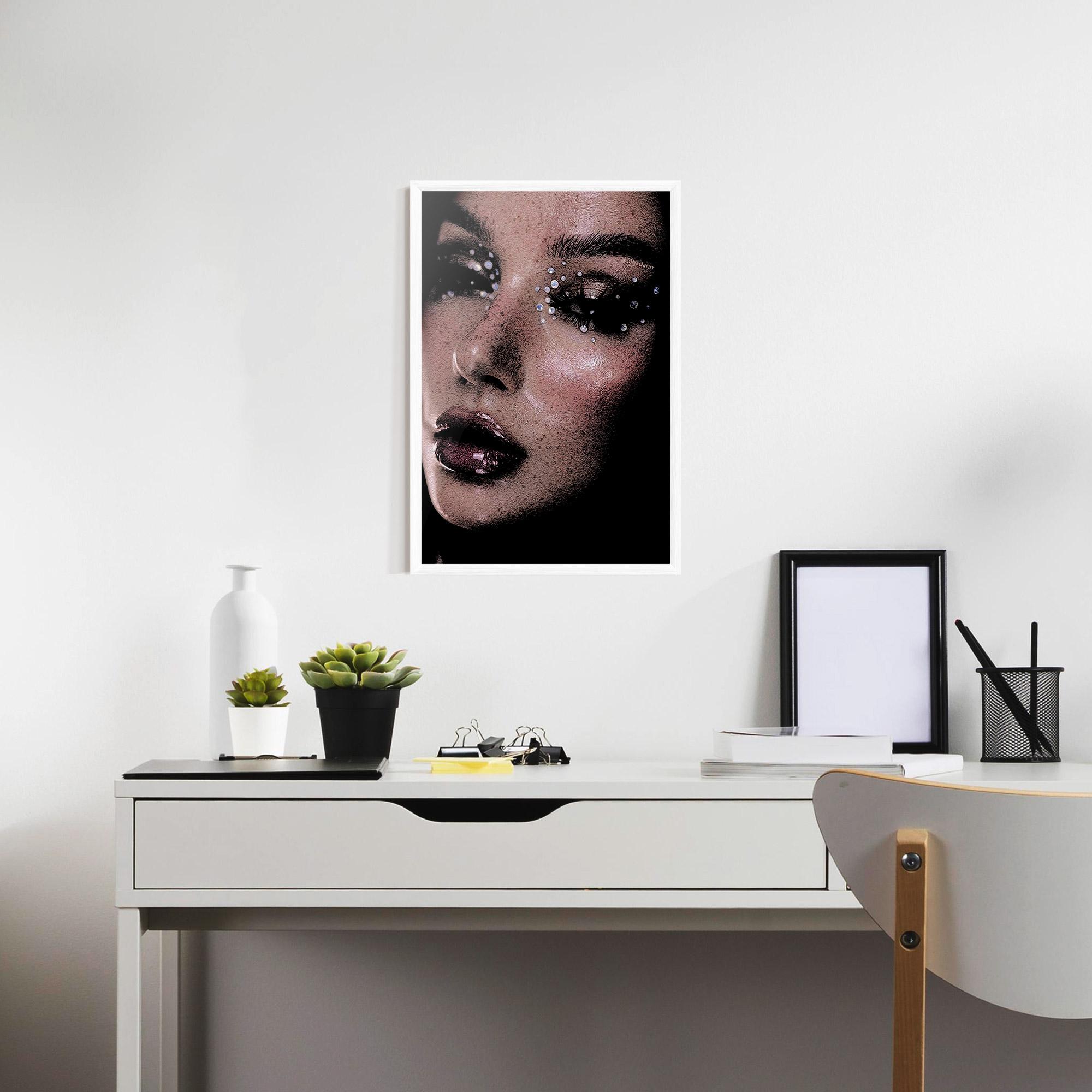 Gerahmte Poster Pretty Crystal Makeup mockup 7