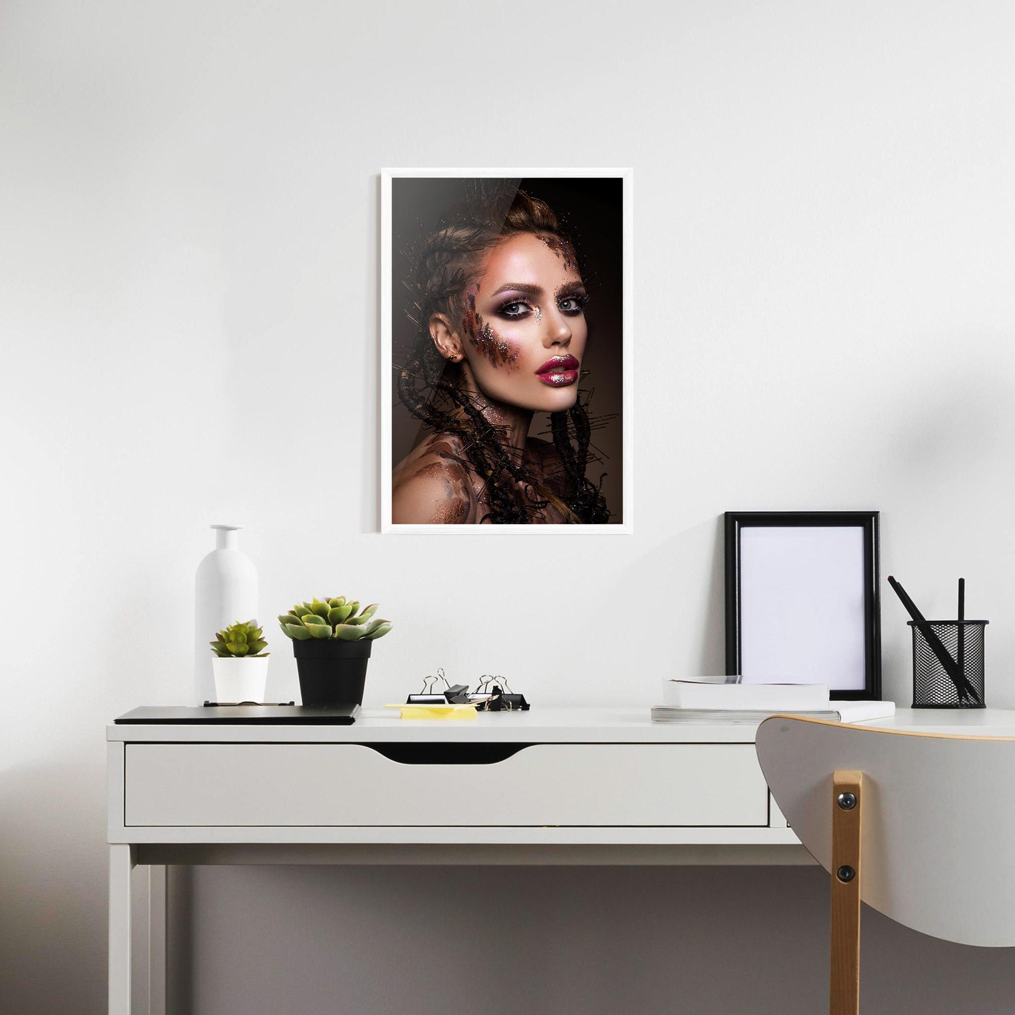 Gerahmte Poster Purple Eyelashes mockup 7