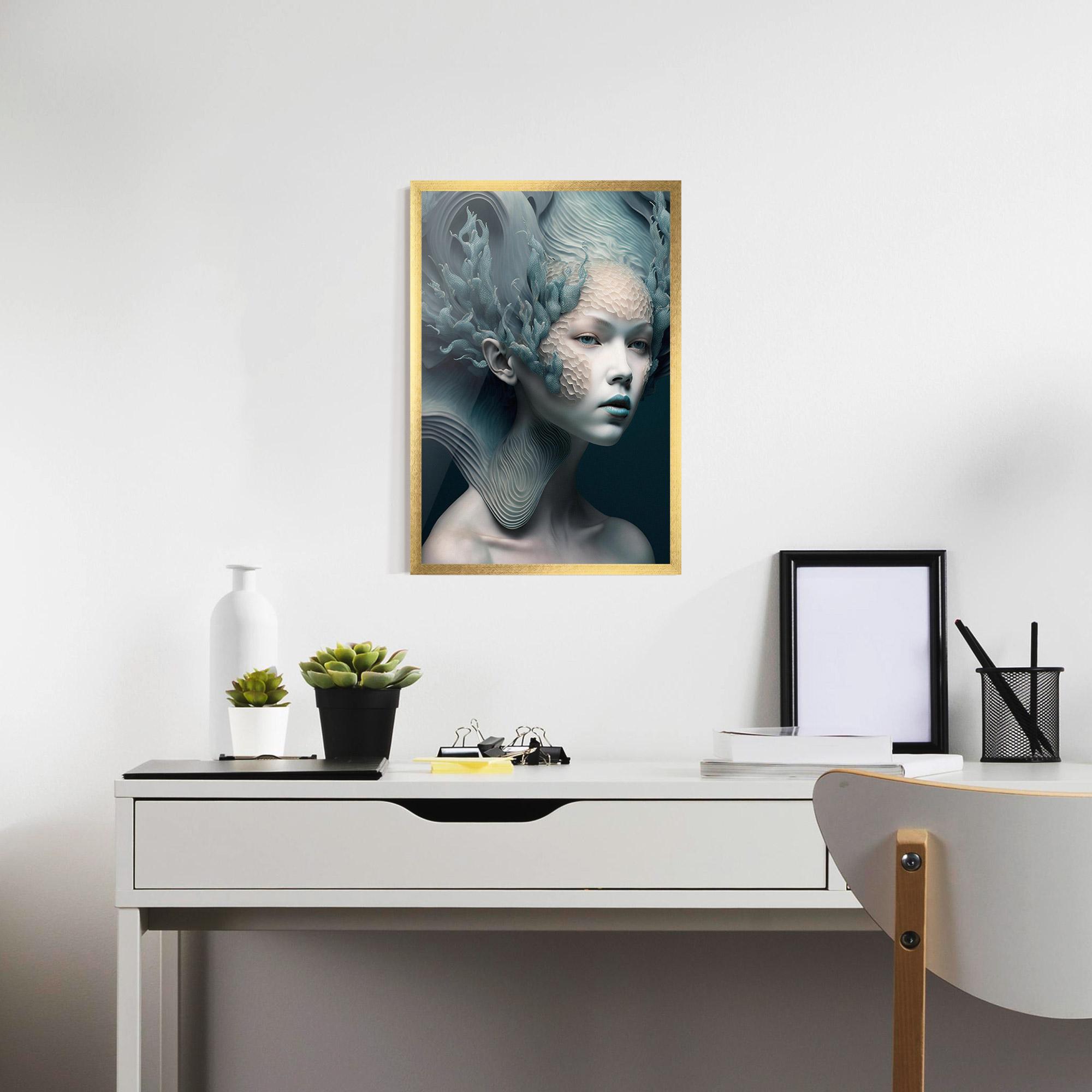 Gerahmte Poster Mermaid Makeup mockup 7