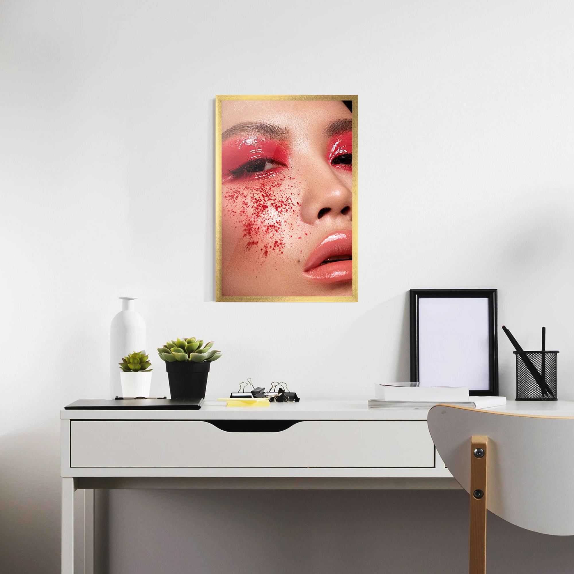 Gerahmte Poster Pretty Asian Makeup mockup 7