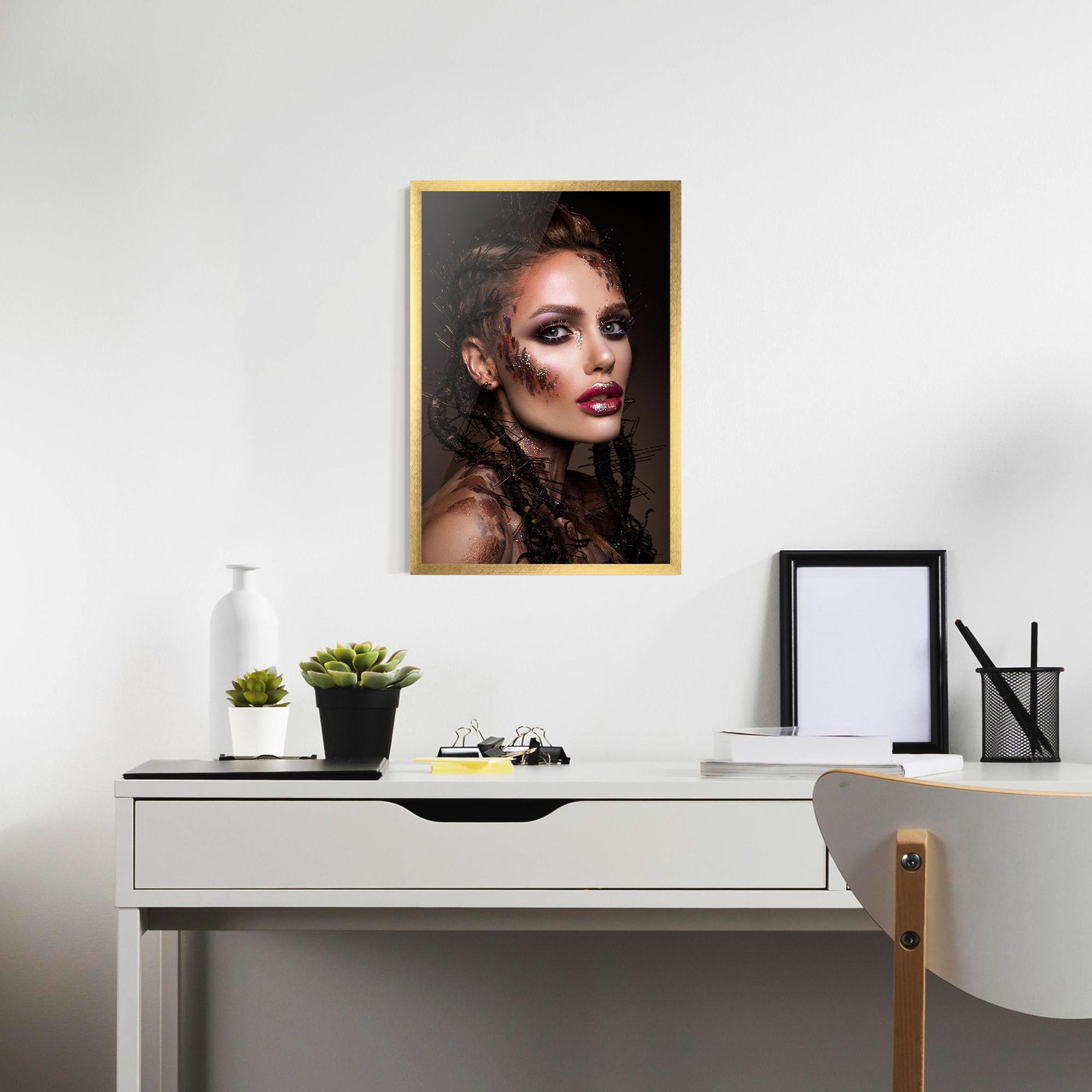 Gerahmte Poster Purple Eyelashes mockup 7