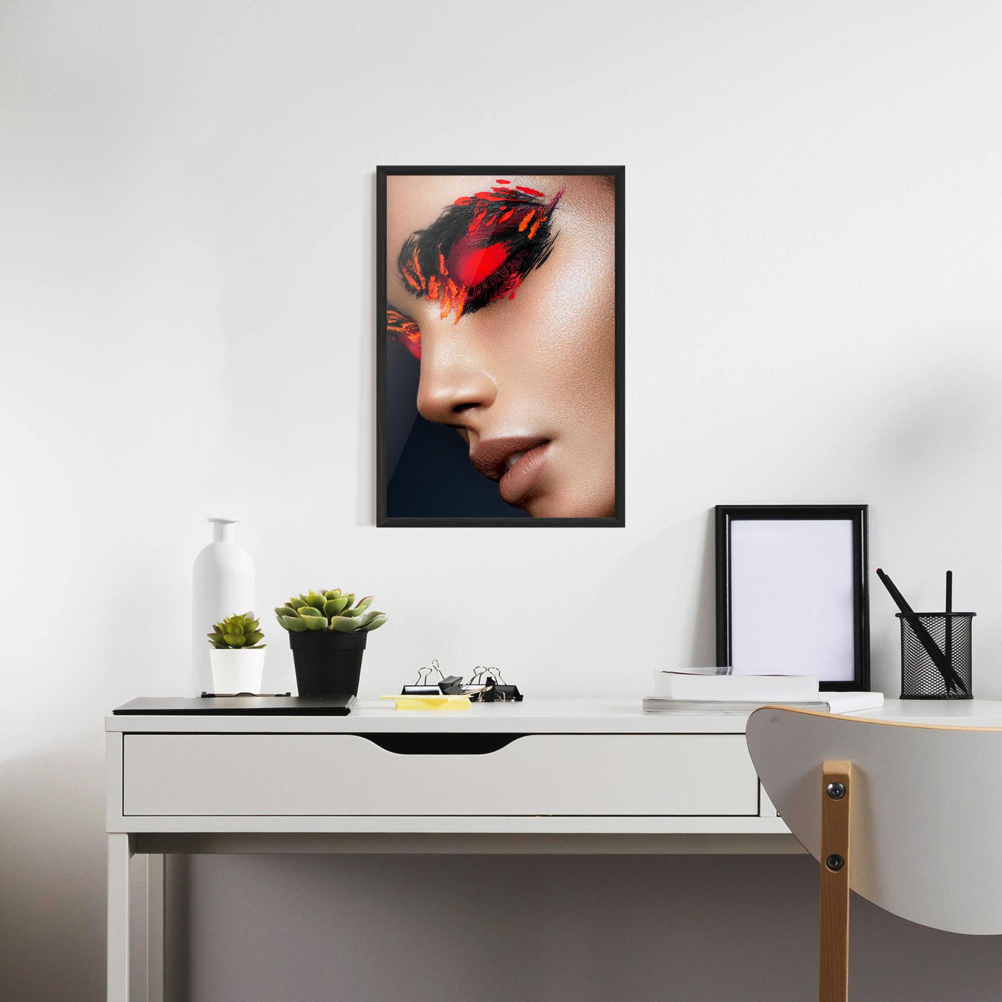 Gerahmte Poster Fire Make Up mockup 7
