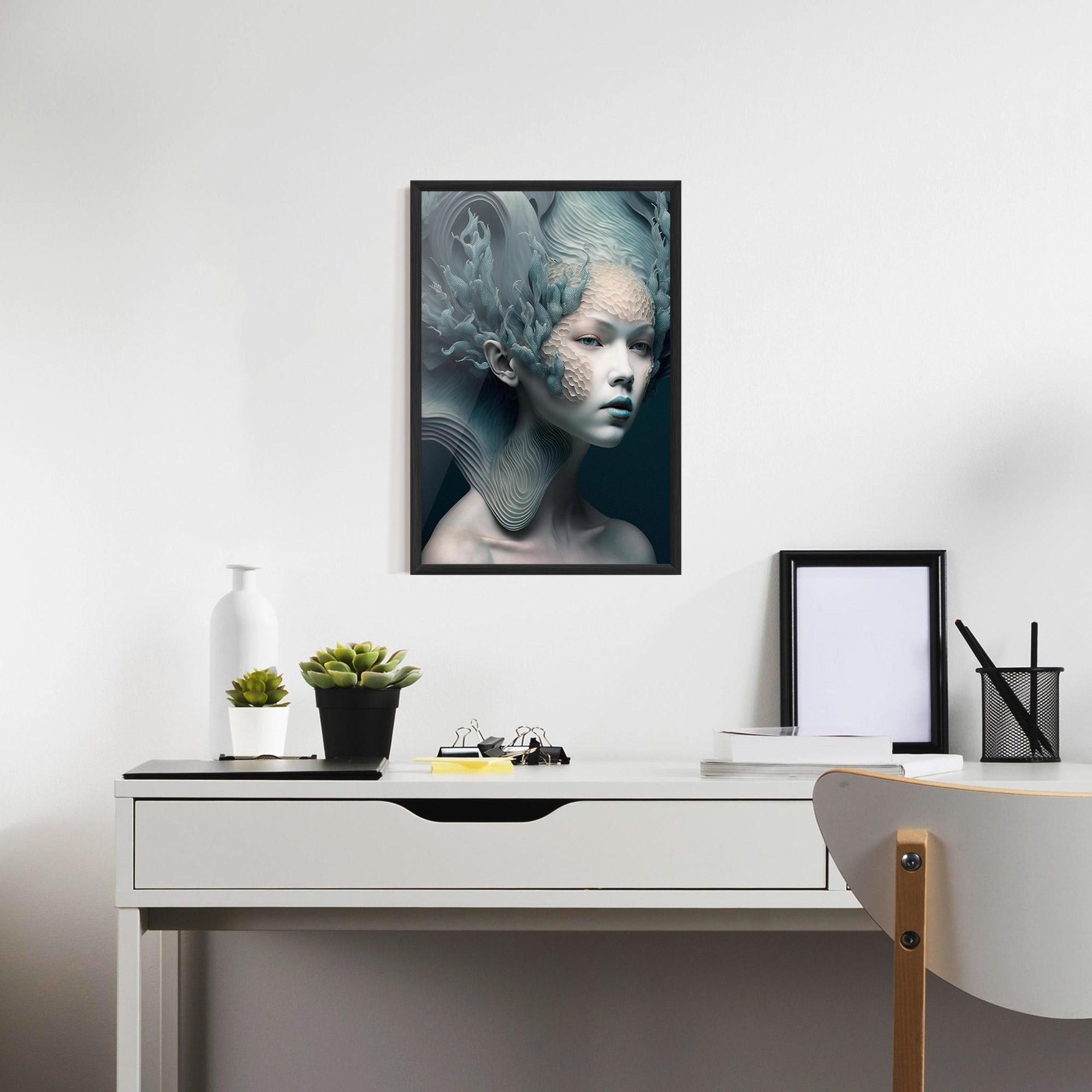 Gerahmte Poster Mermaid Makeup mockup 7