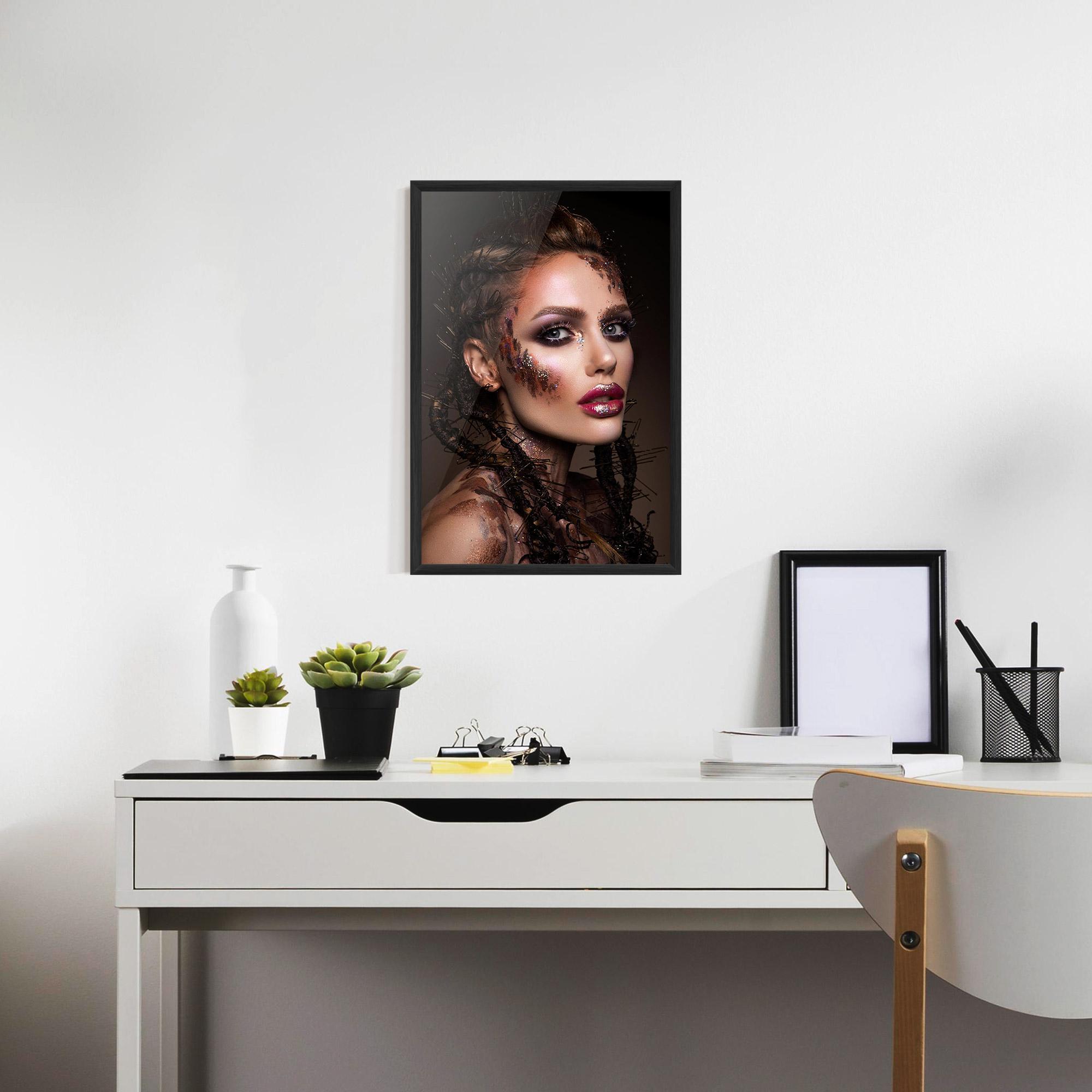 Gerahmte Poster Purple Eyelashes mockup 7