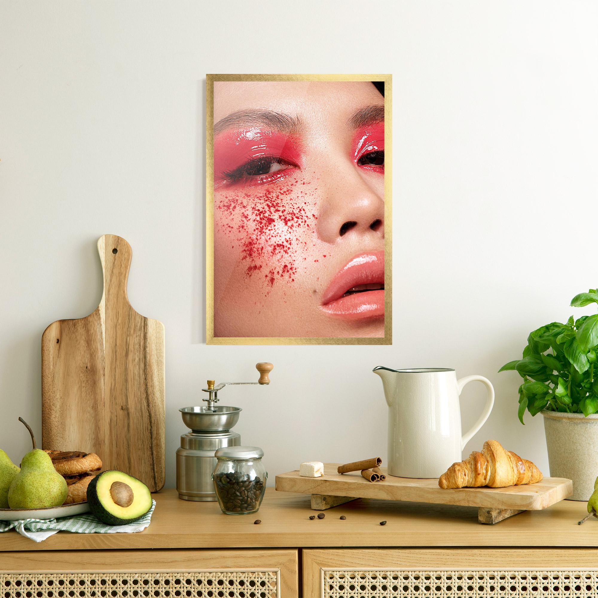 Gerahmte Poster Pretty Asian Makeup mockup 8