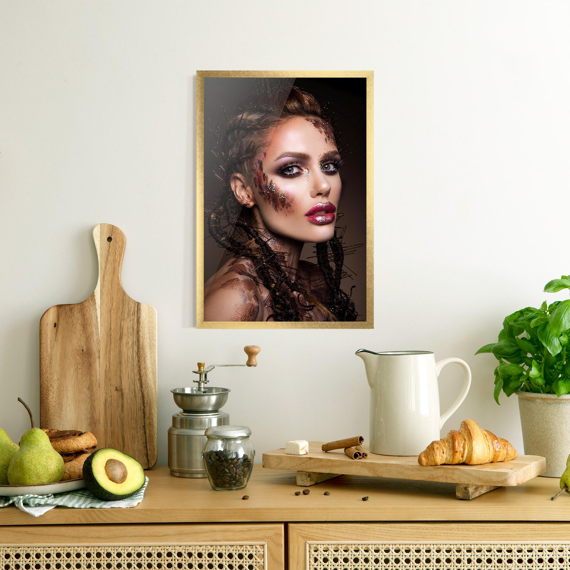 Gerahmte Poster Purple Eyelashes mockup 8