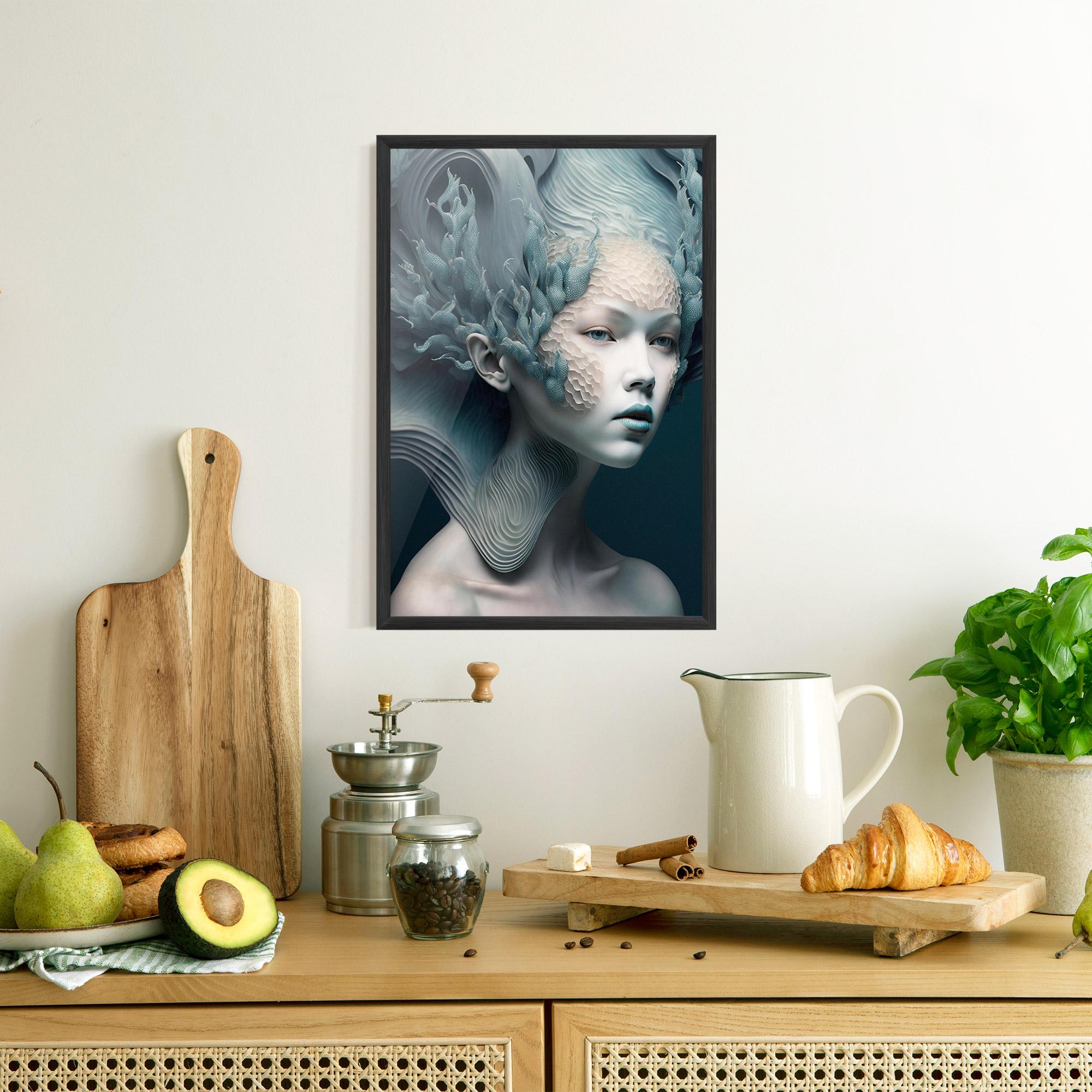 Gerahmte Poster Mermaid Makeup mockup 8