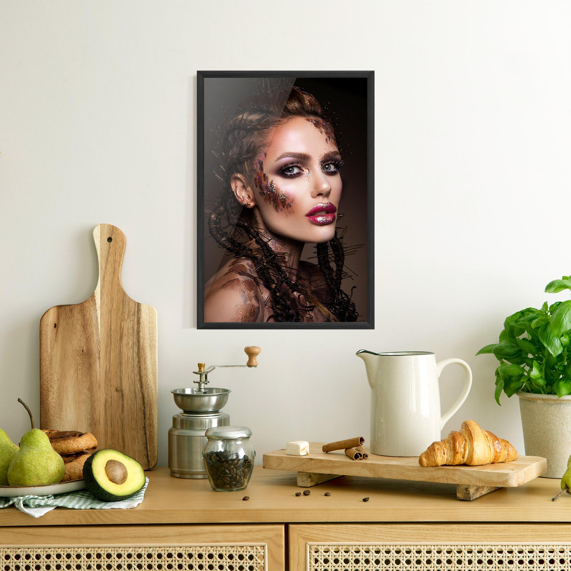 Gerahmte Poster Purple Eyelashes mockup 8