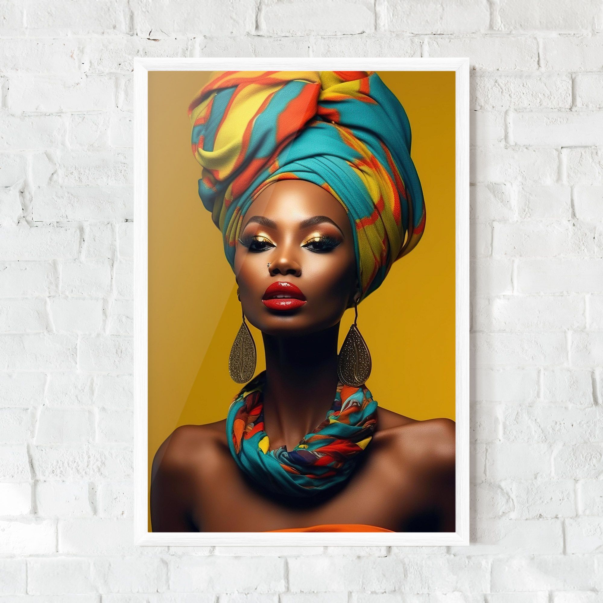 African Yellow Portrait mockup 0