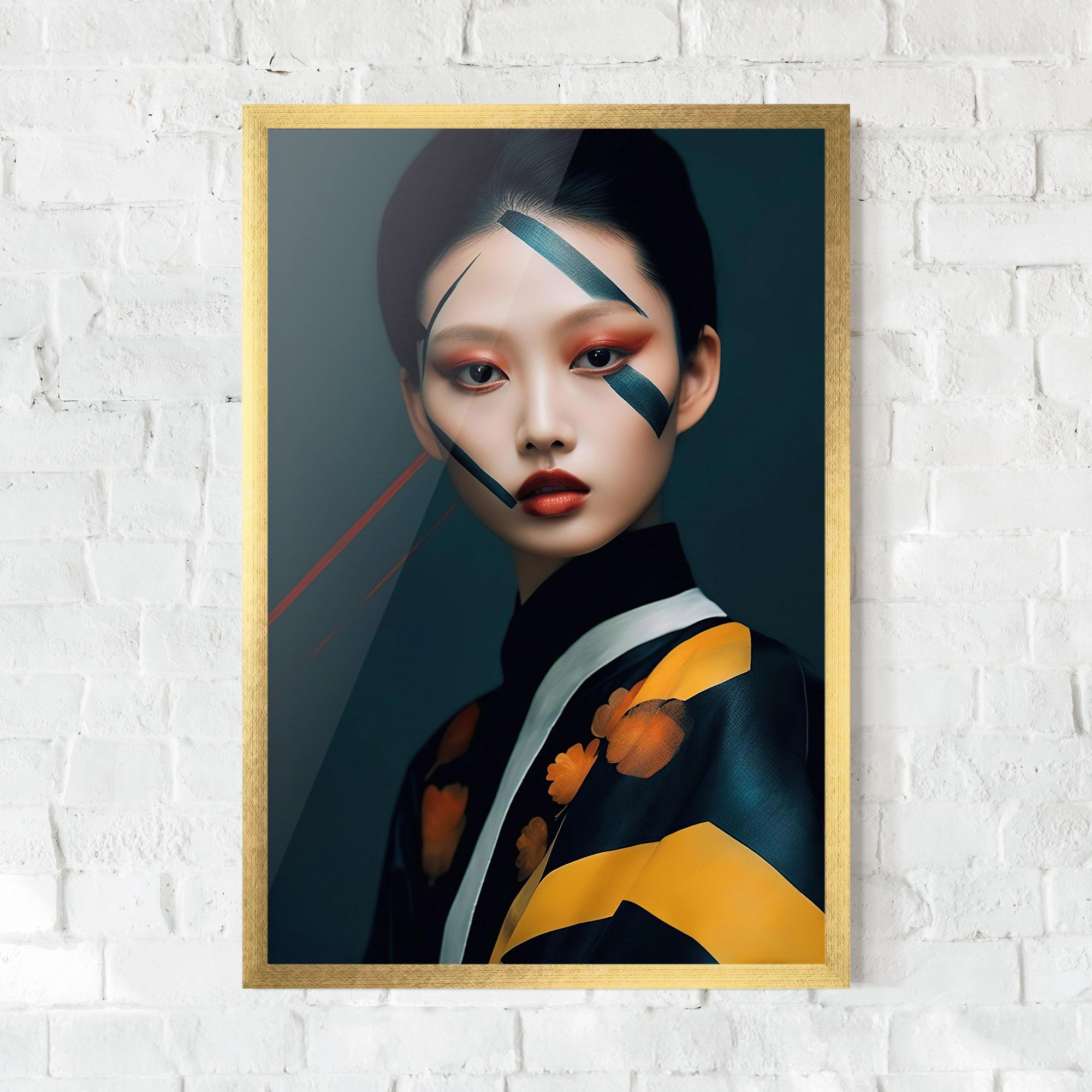 Asian Painted Woman mockup 0