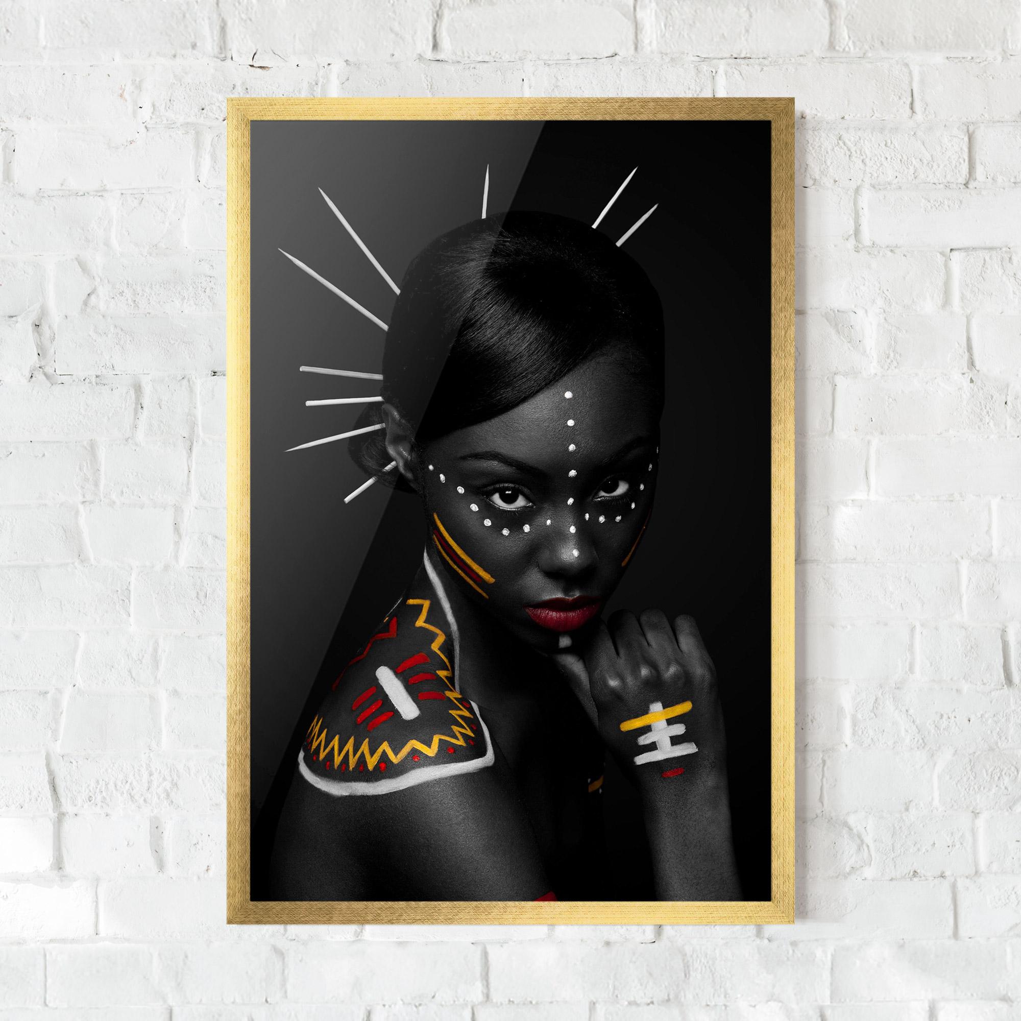 Gerahmte Poster Tribal Beauty mockup 0